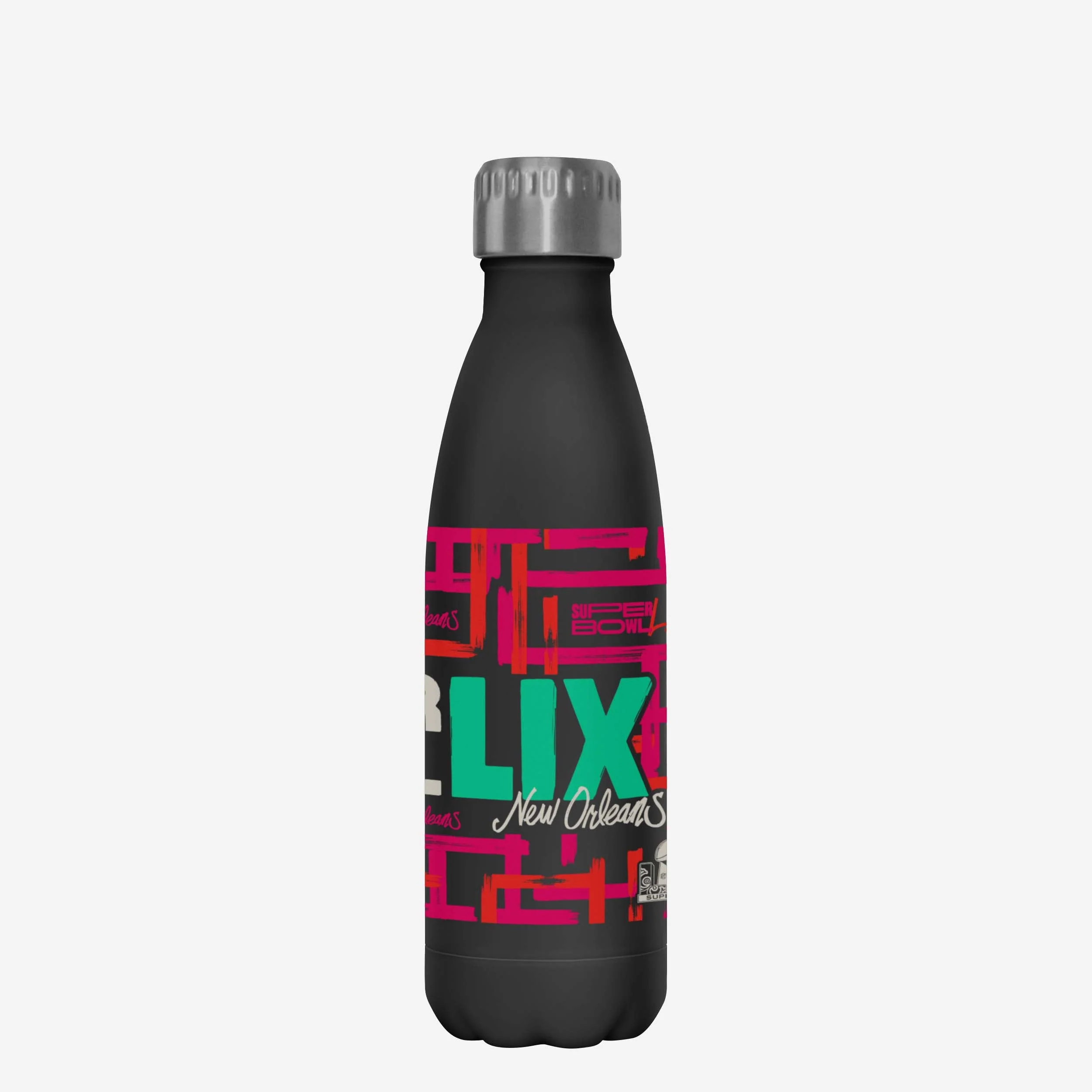 Super Bowl LIX Black 17 oz Stainless Steel Bottle