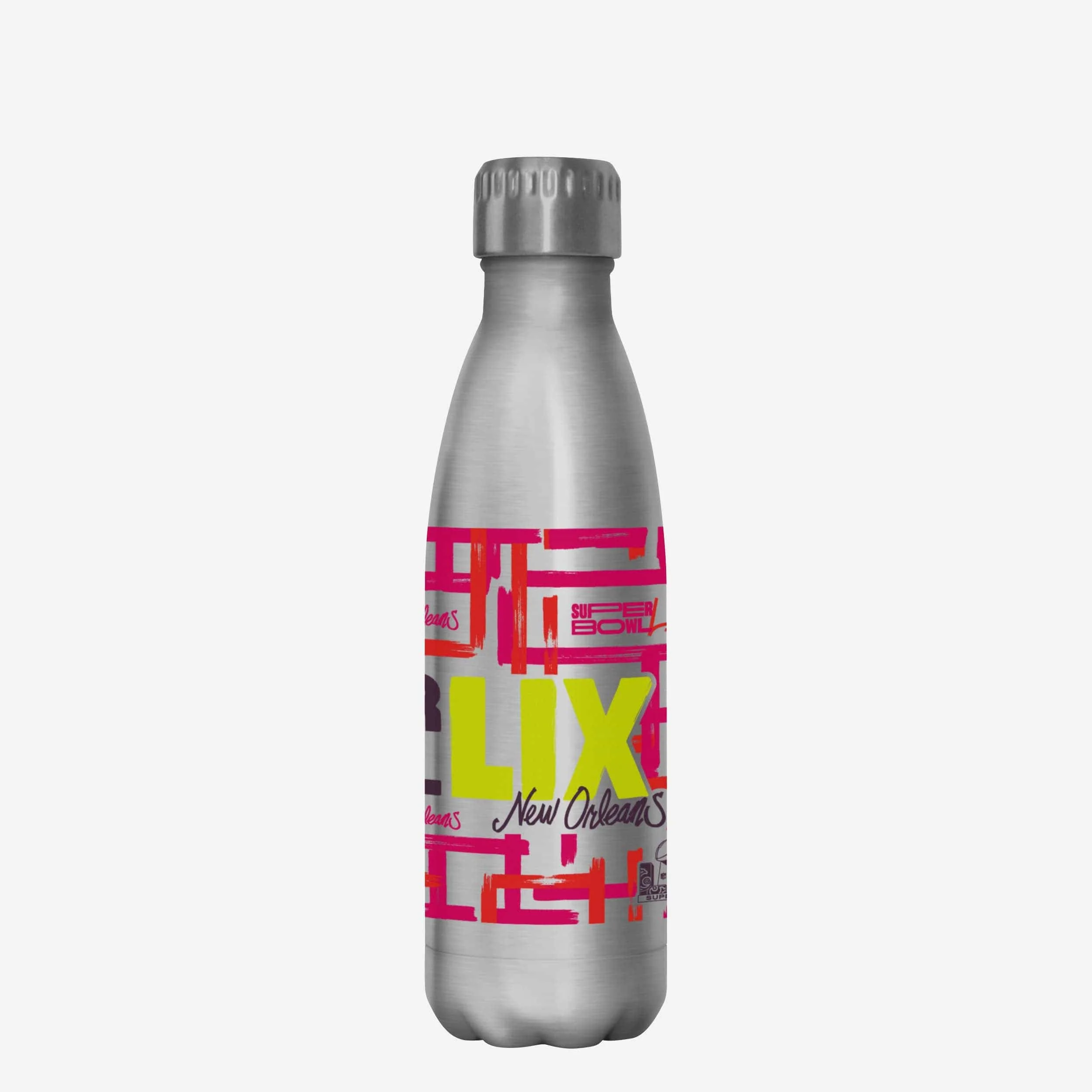 Super Bowl LIX Silver 17 oz Stainless Steel Bottle