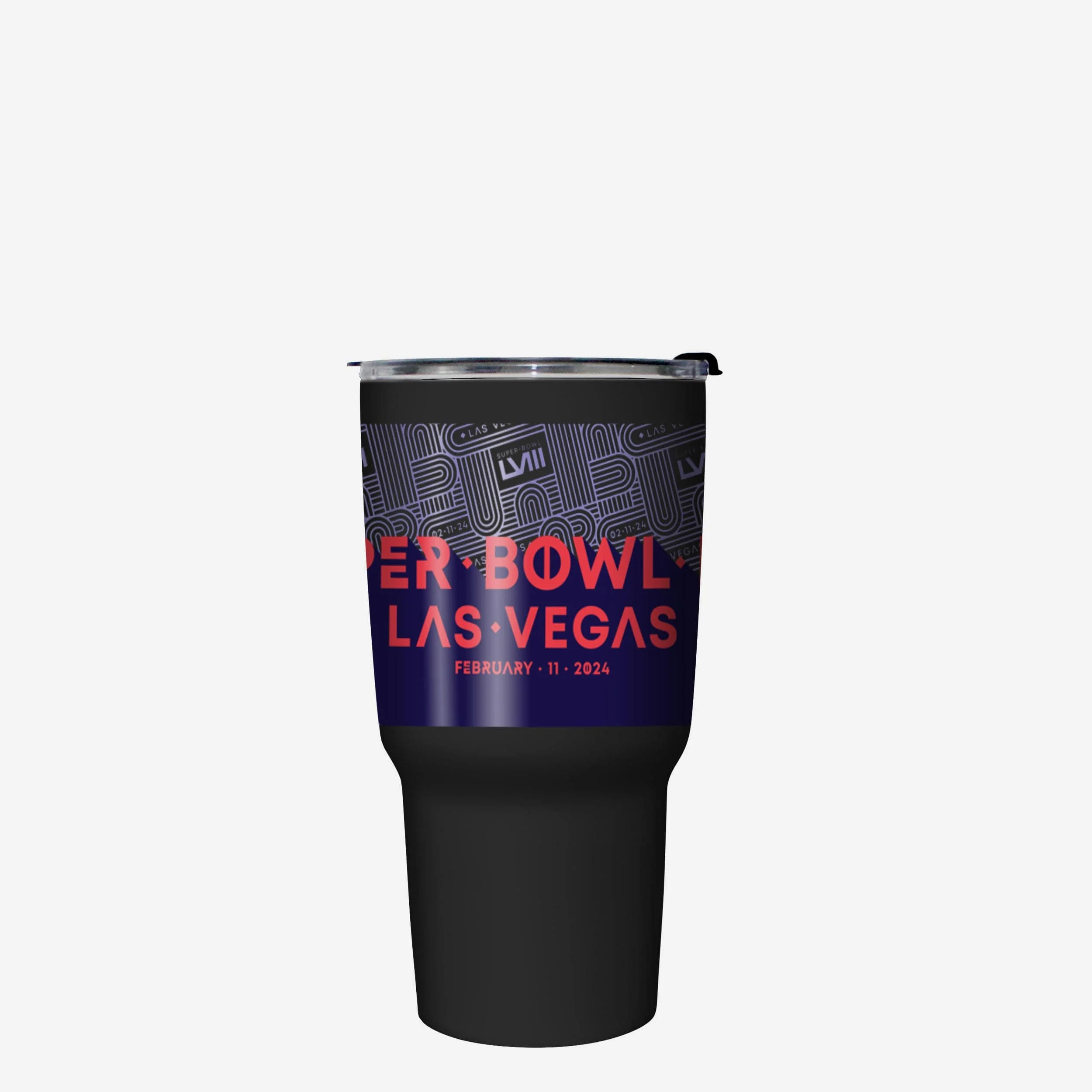 Super Bowl LVIII Black 27 oz Stainless Steel Tumbler