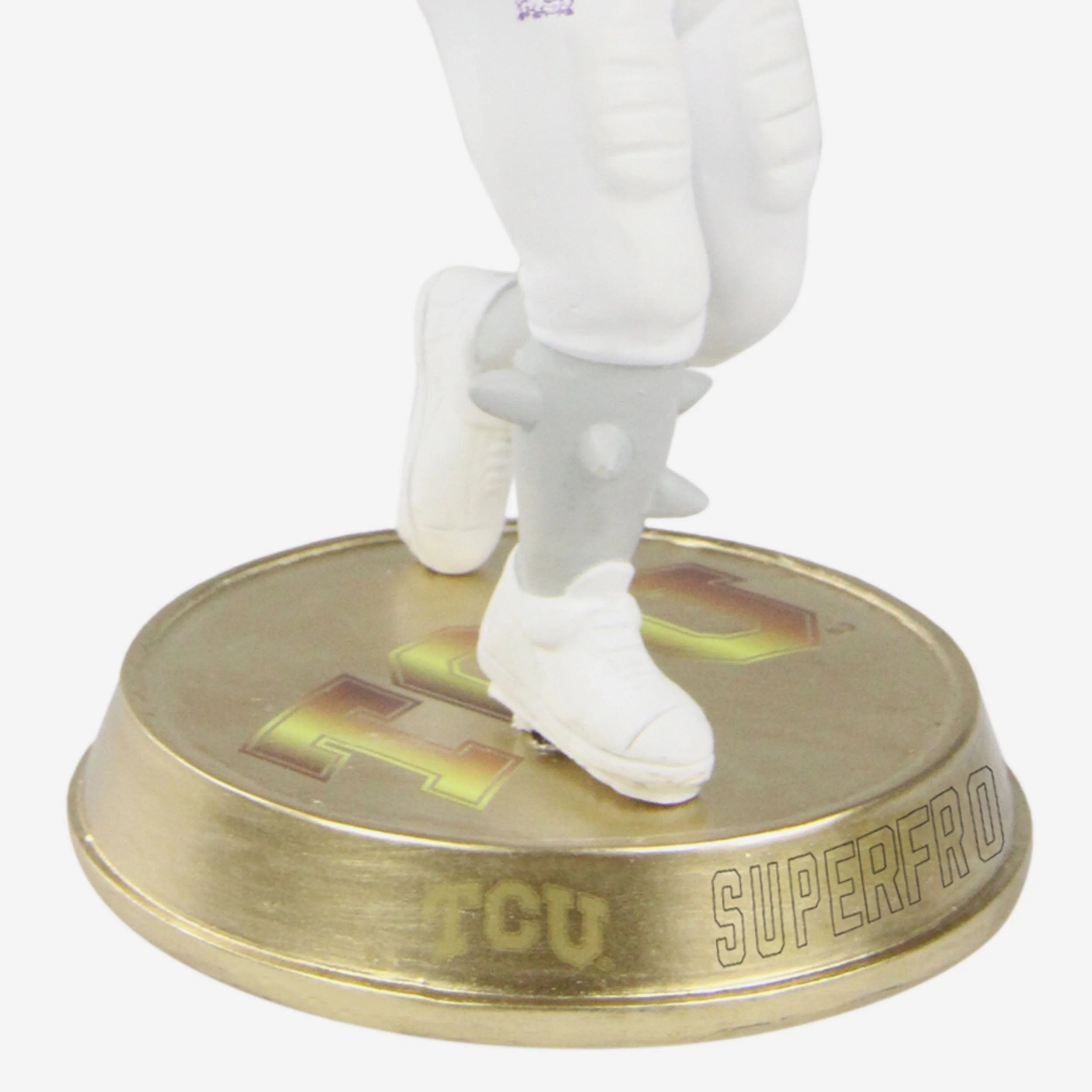 SuperFrog TCU Horned Frogs Mascot Gold Base Variant Bighead Bobblehead - Image 3