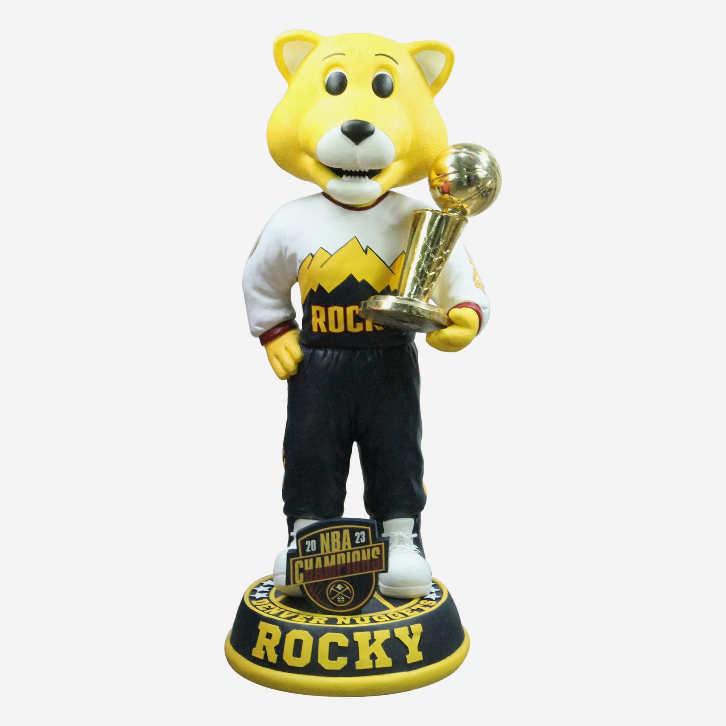 SuperMascot Rocky Denver Nuggets 2023 NBA Champions 3 Ft Mascot Bobblehead