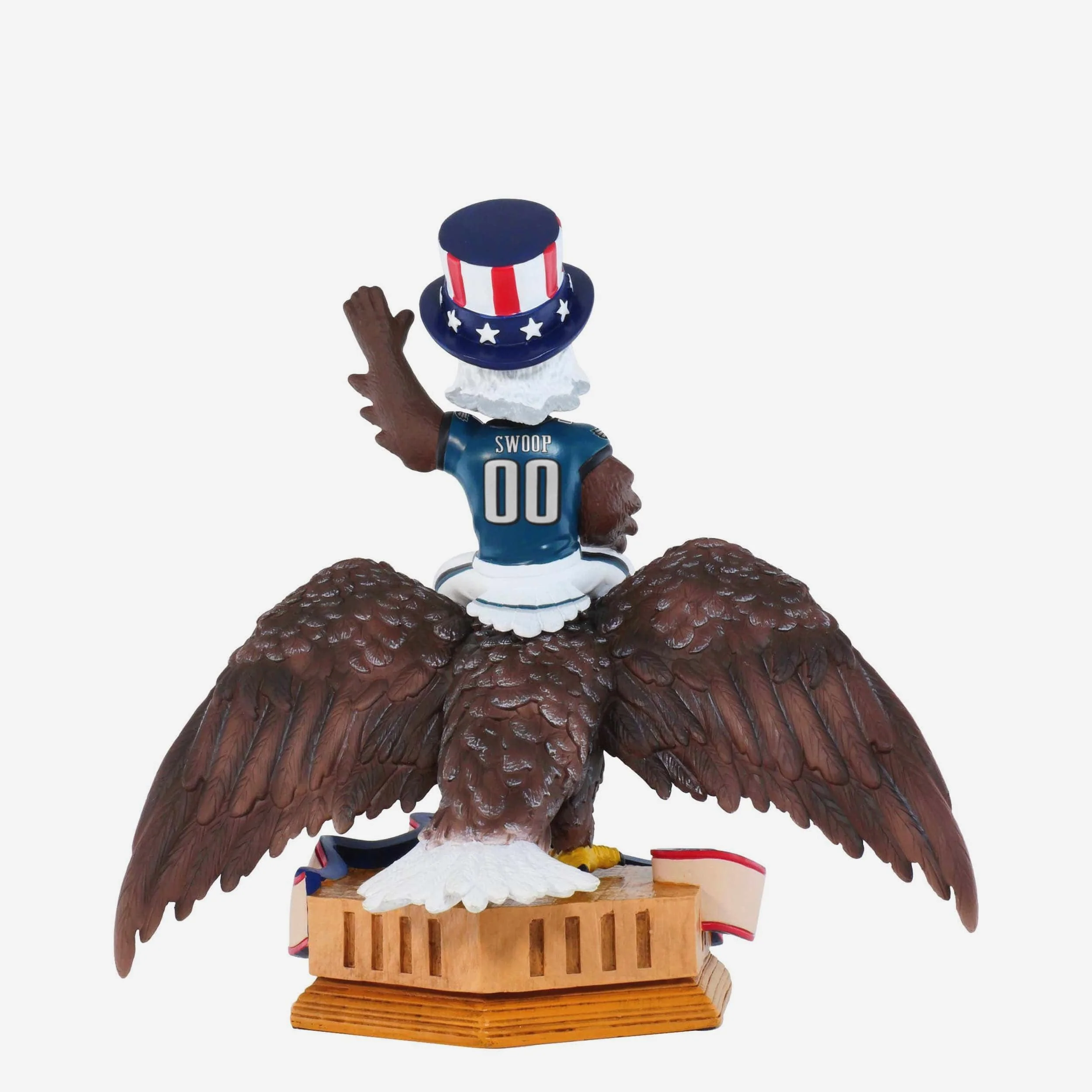 Swoop Philadelphia Eagles America's 250th Anniversary Bald Eagle Mascot Bobblehead - Image 5
