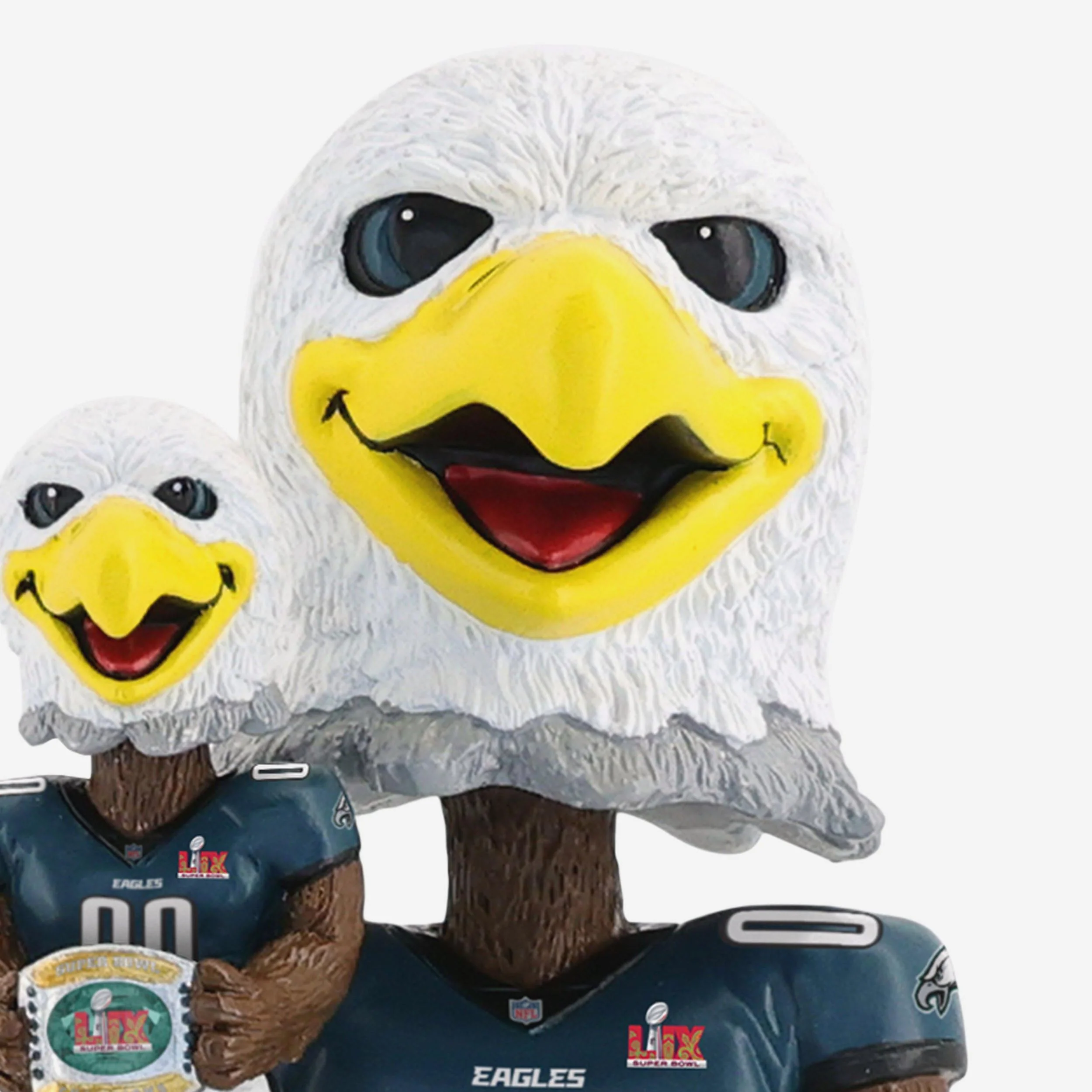 Swoop Philadelphia Eagles Super Bowl LIX Champions Bobble Dubblz Mascot Bobblehead - Image 2