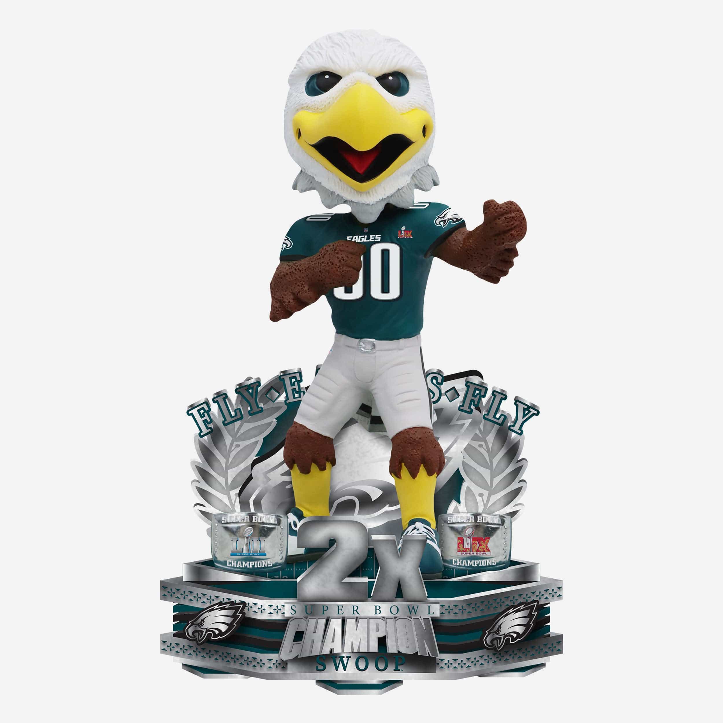 Swoop Philadelphia Eagles Super Bowl LIX Champions Bobblehead