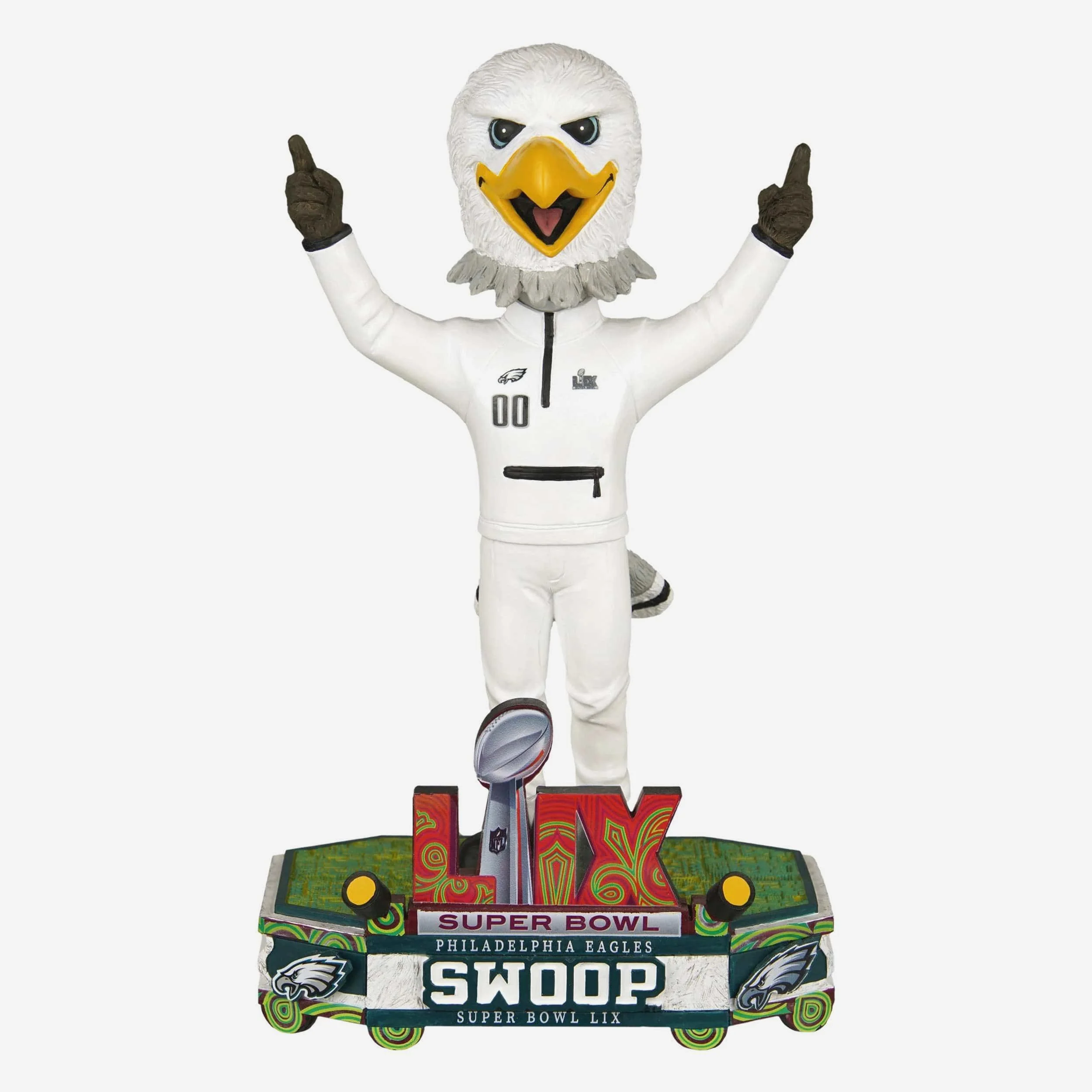 Swoop Philadelphia Eagles Super Bowl LIX Outfit Mascot Bobblehead