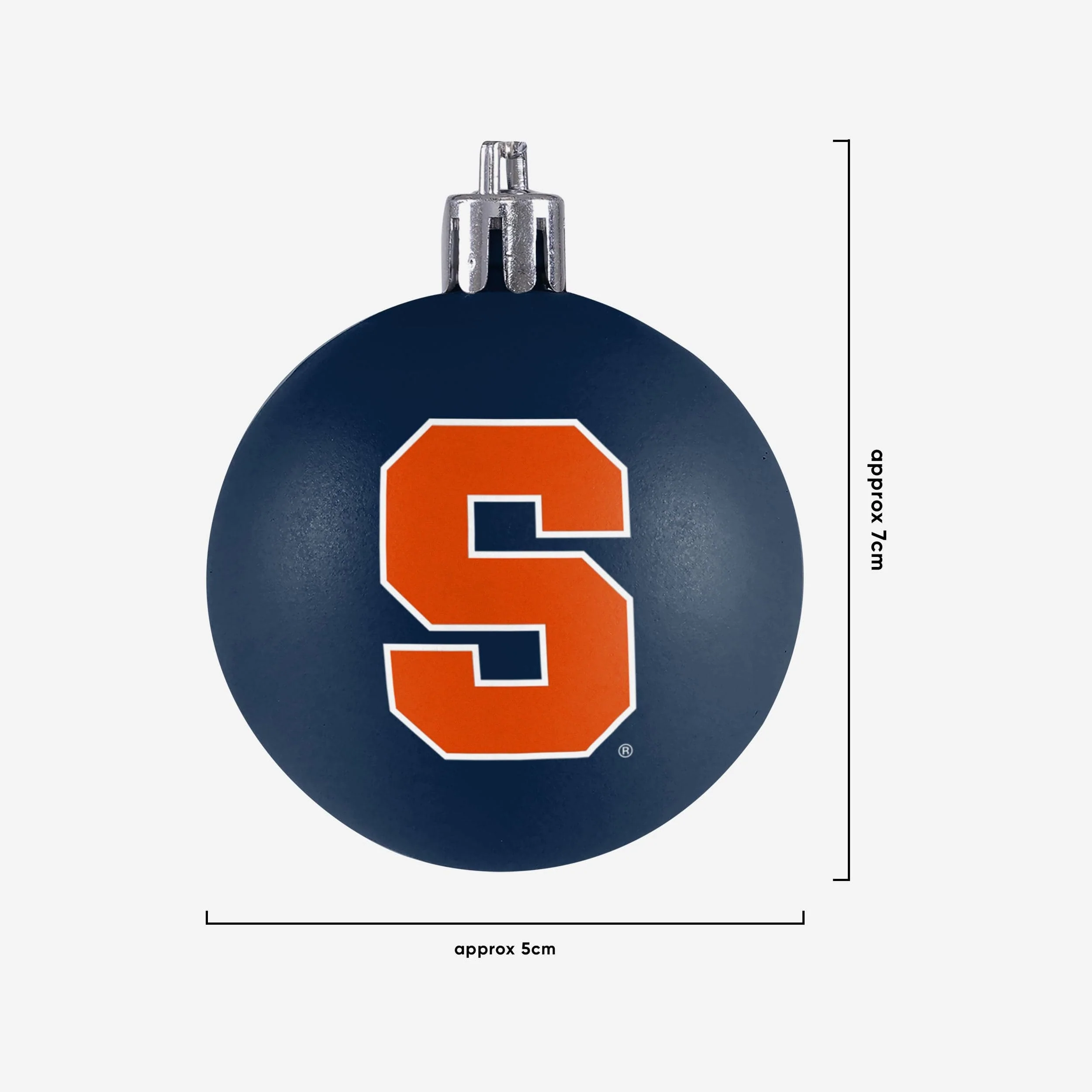 Syracuse Orange 12 Pack Plastic Ball Ornament Set - Image 3