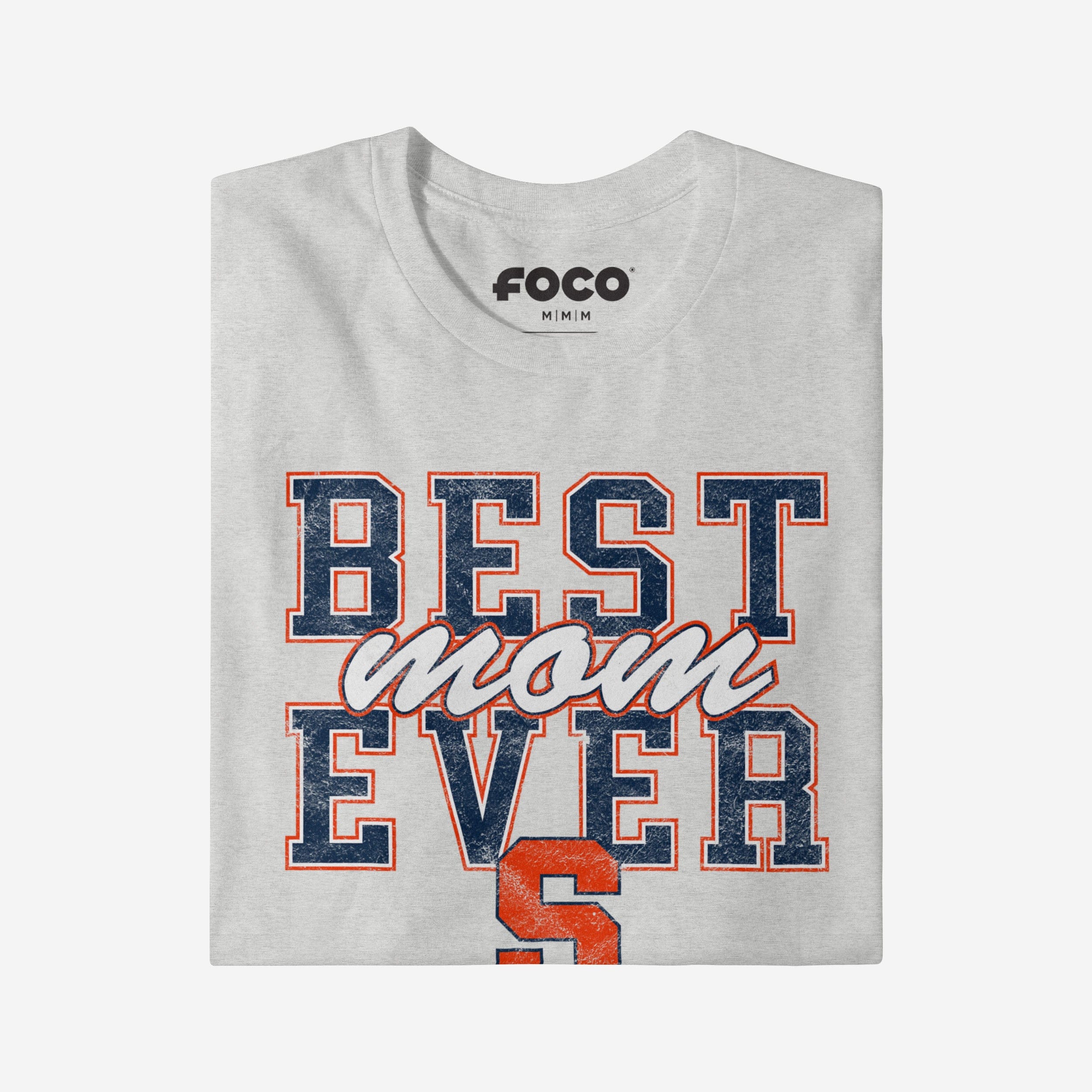 Syracuse Orange Best Mom Ever Stacked T-Shirt - Image 3
