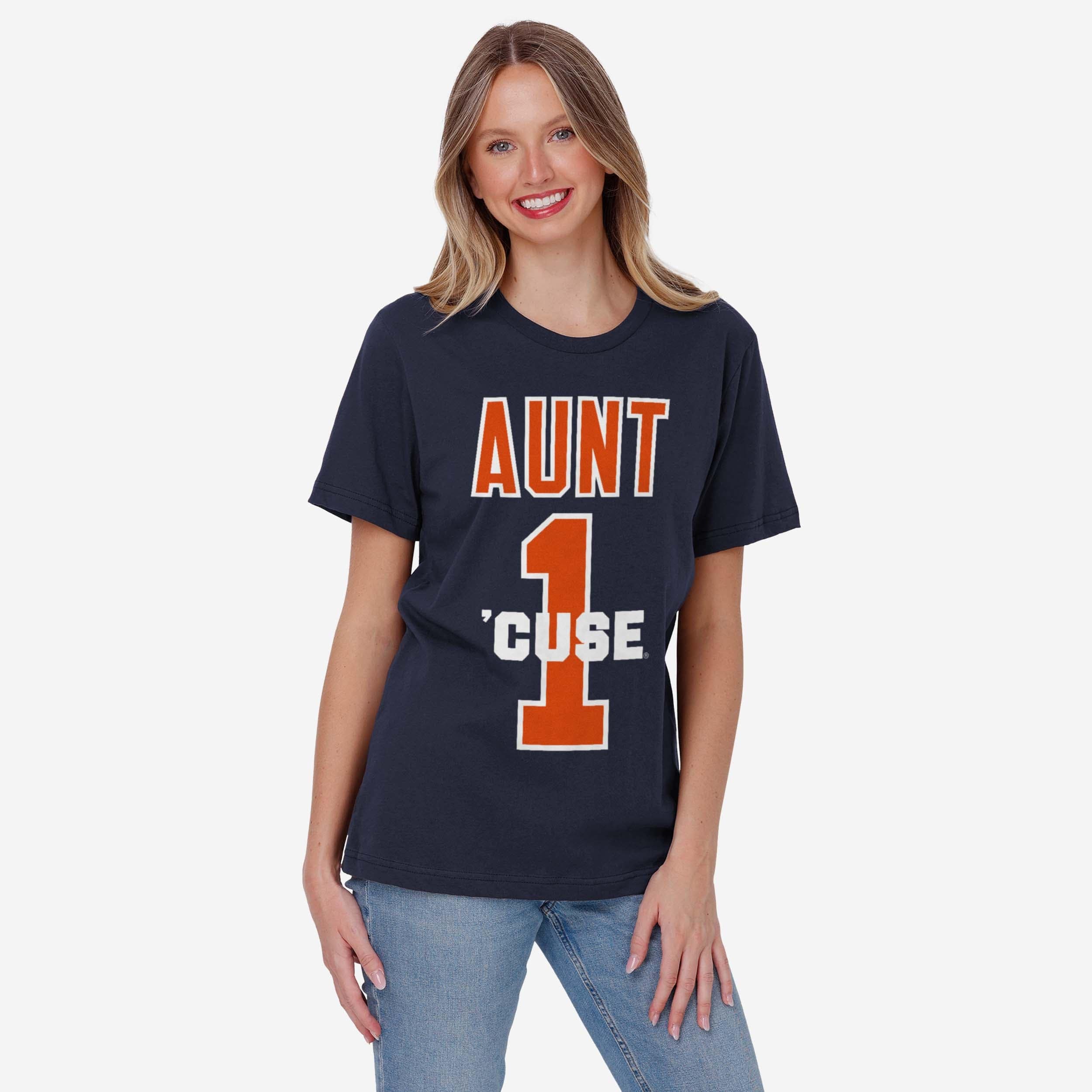 Syracuse Orange Number 1 Aunt T-Shirt - Image 2