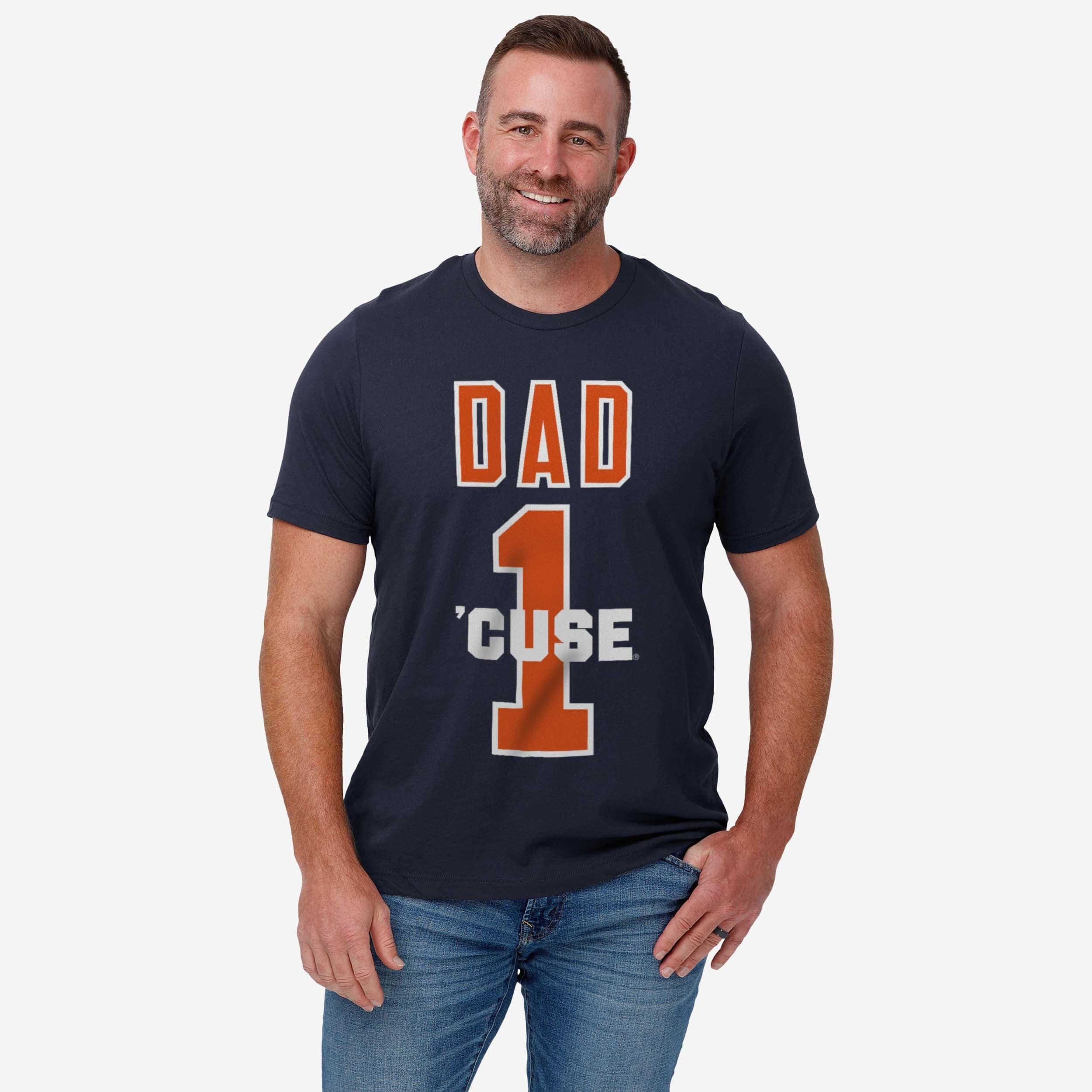 Syracuse Orange Number 1 Dad T-Shirt - Image 2