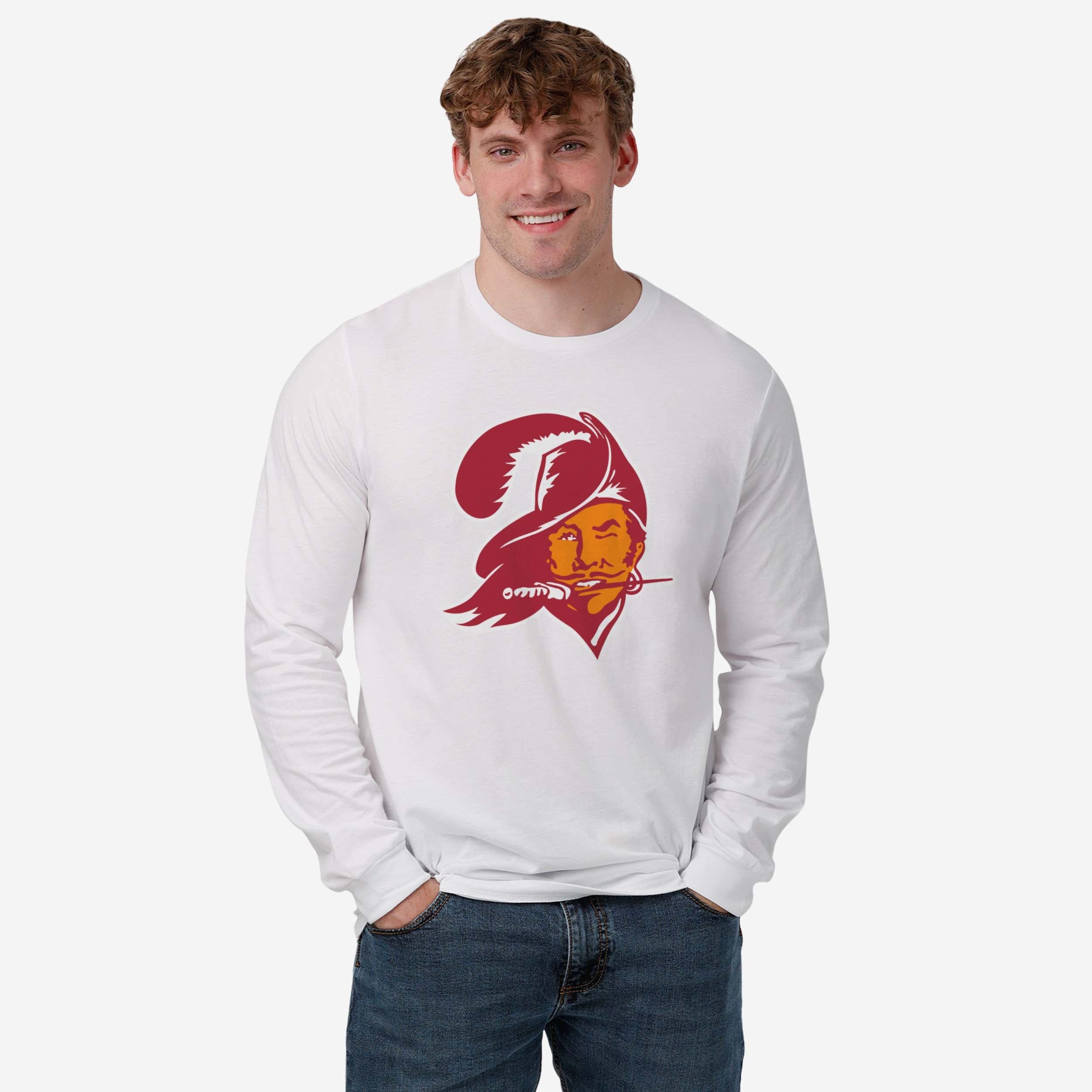Tampa Bay Buccaneers 1976 Retro Logo Long Sleeve T-Shirt - Image 6