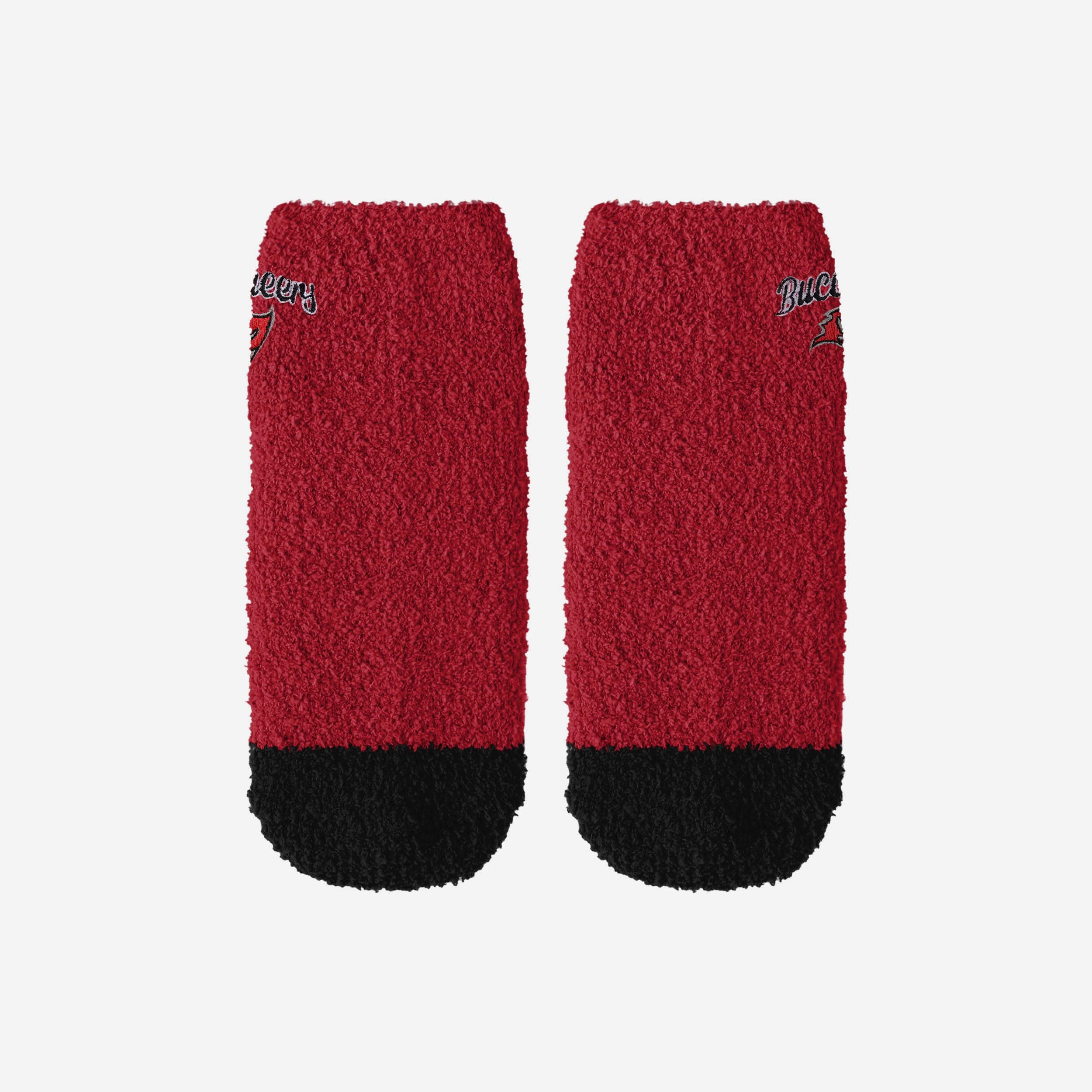 Tampa Bay Buccaneers 2 Pack Womens Script Logo Fuzzy Ankle Socks - Image 4