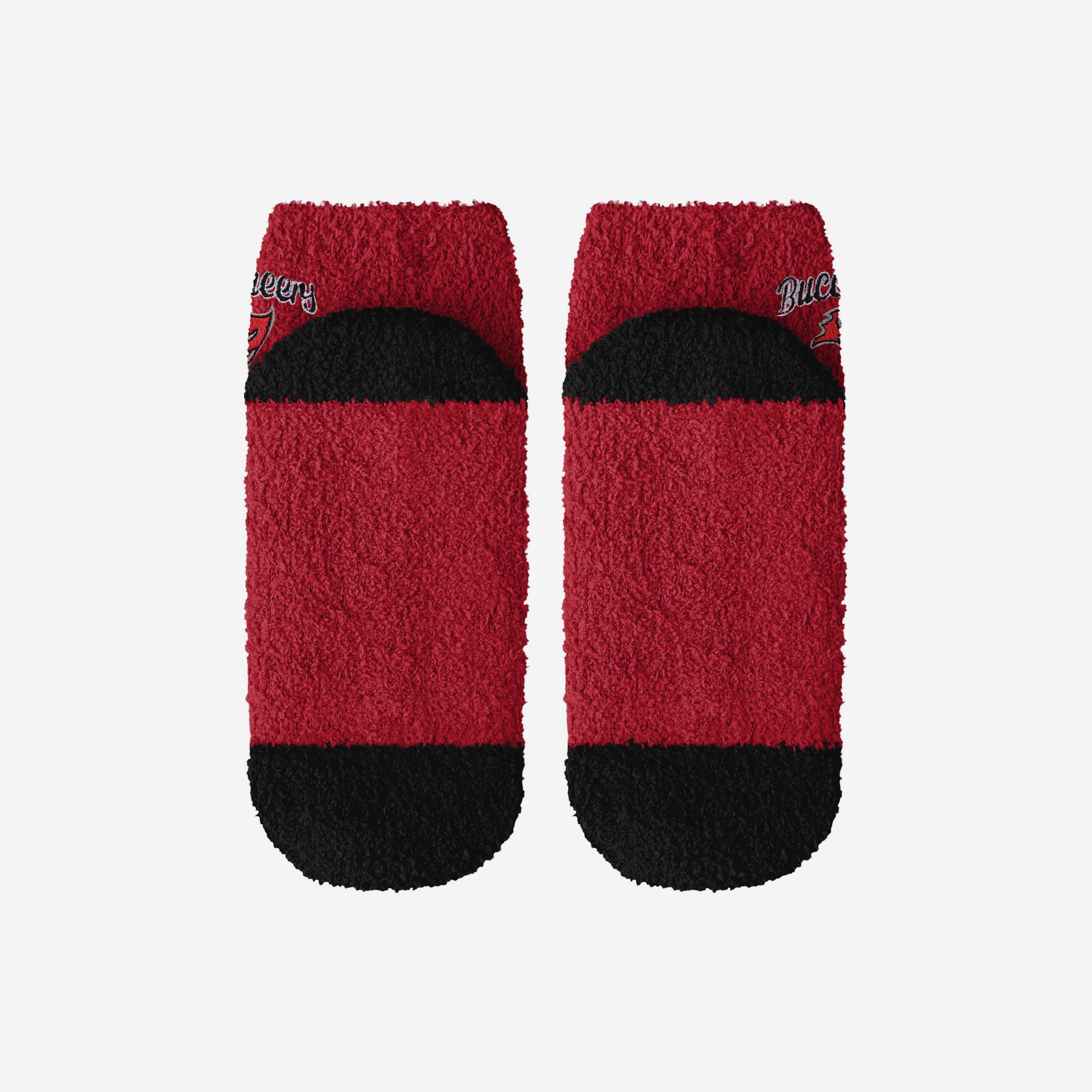 Tampa Bay Buccaneers 2 Pack Womens Script Logo Fuzzy Ankle Socks - Image 5