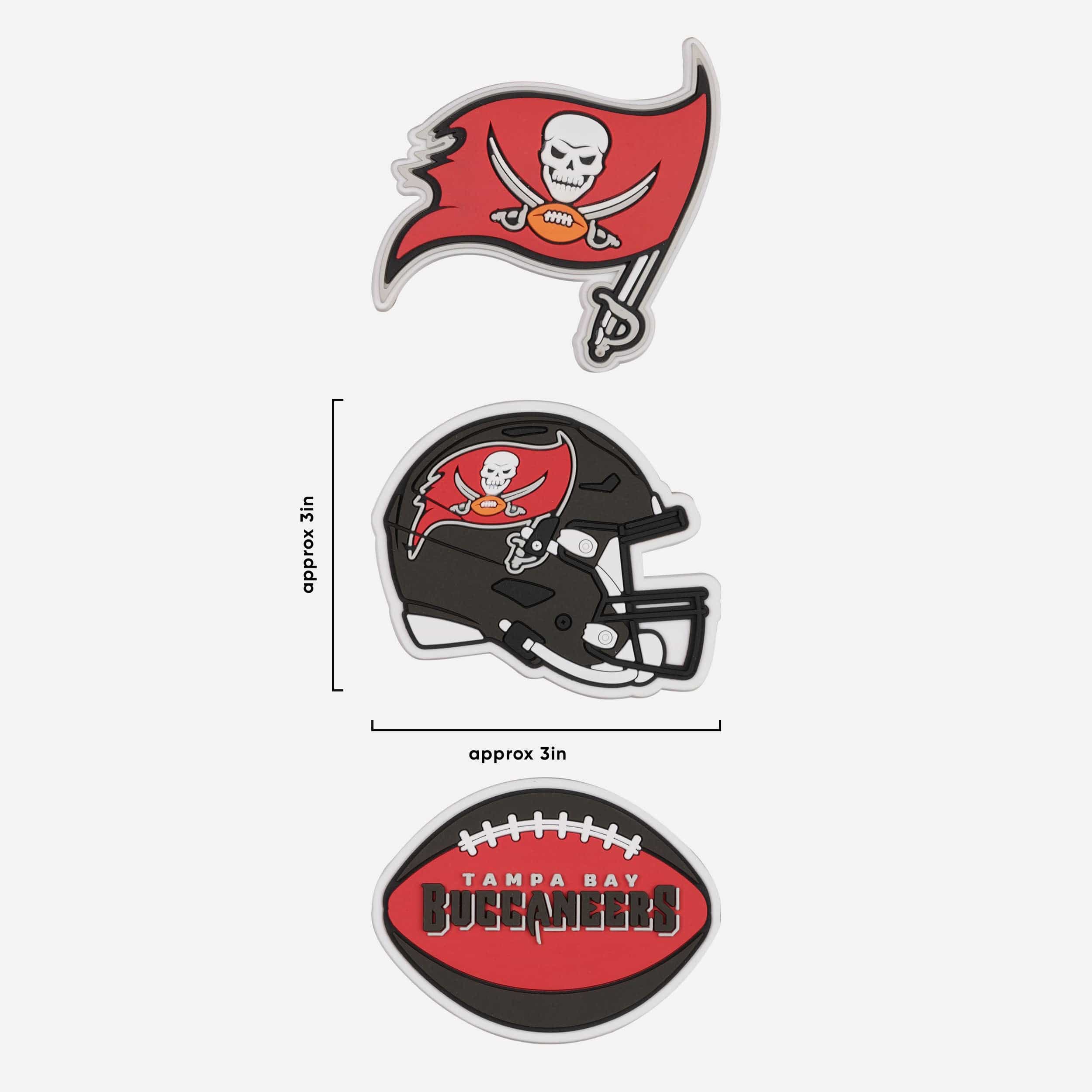 Tampa Bay Buccaneers 3 Pack Tailgate Tote Charms - Image 4