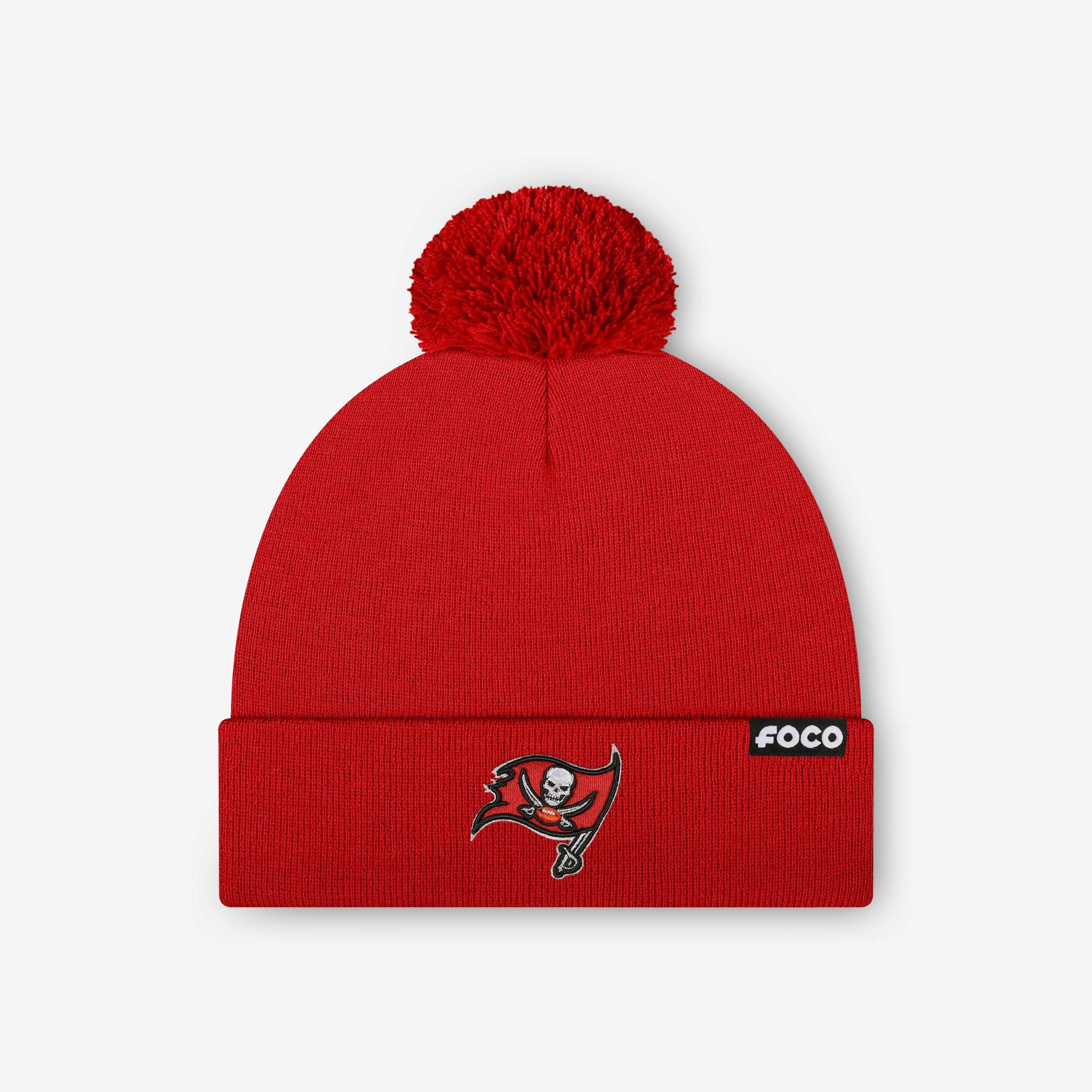 Tampa Bay Buccaneers Basic Primary Logo Pom Beanie