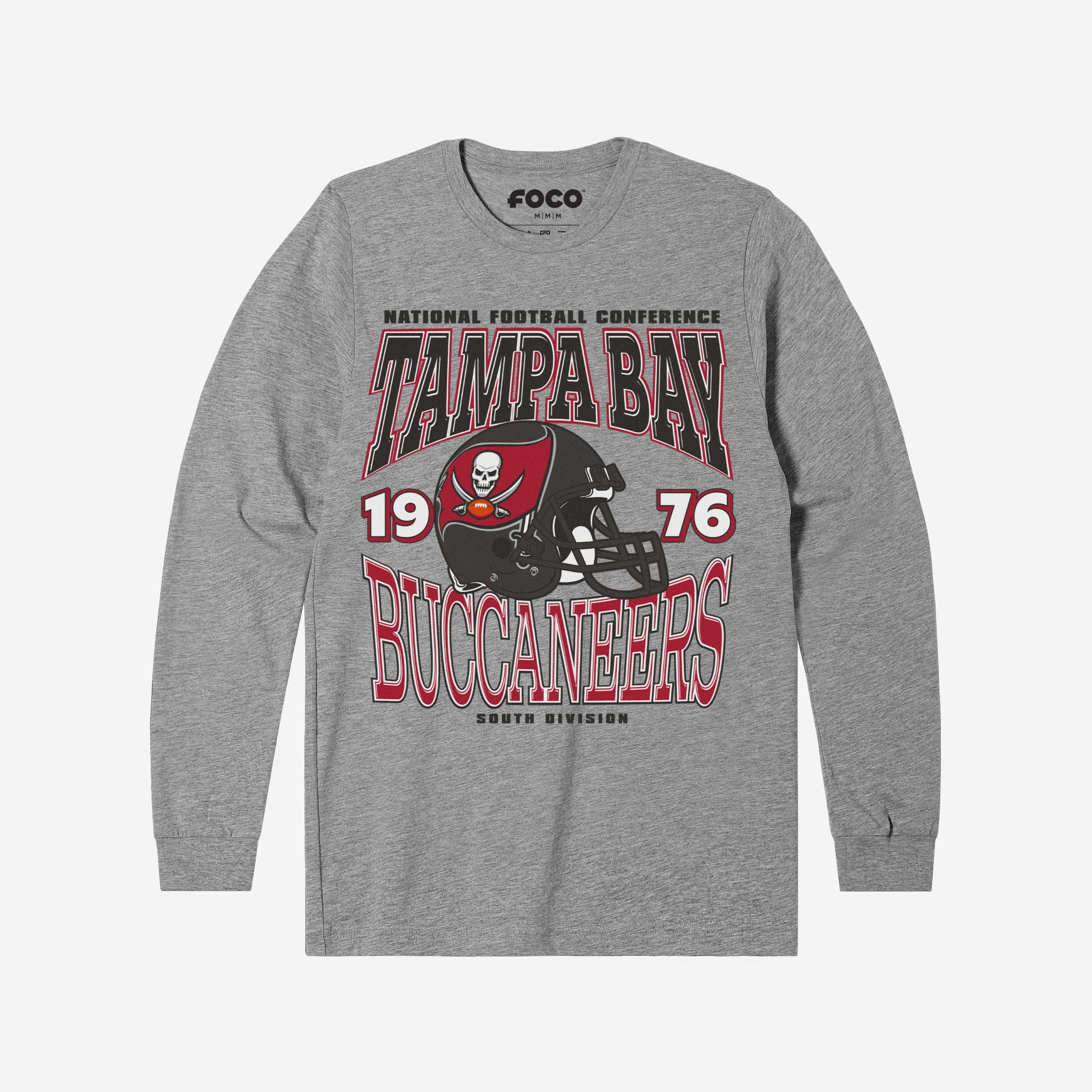 Tampa Bay Buccaneers Classic Team Helmet Long Sleeve T-Shirt