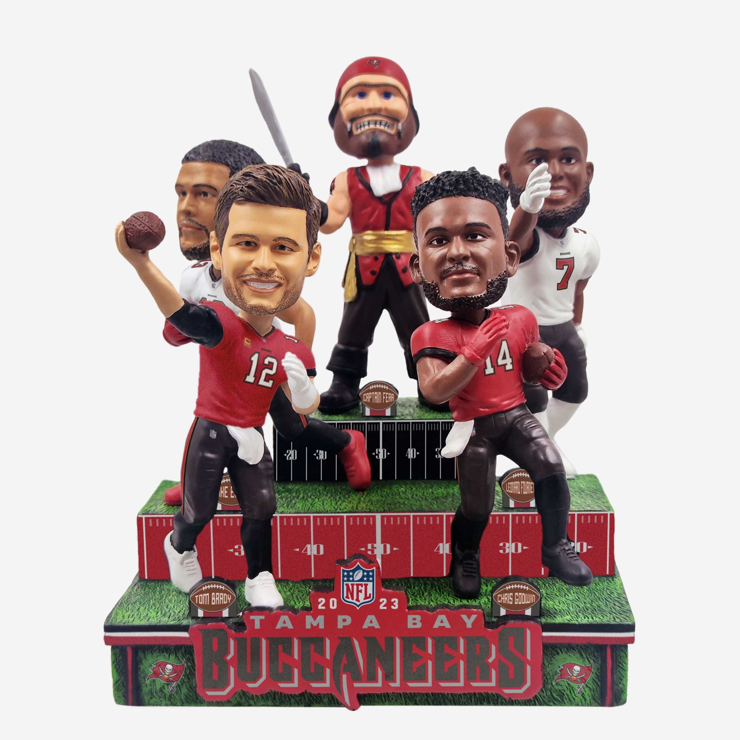 Tampa Bay Buccaneers Collage Mini Bobblehead Scene