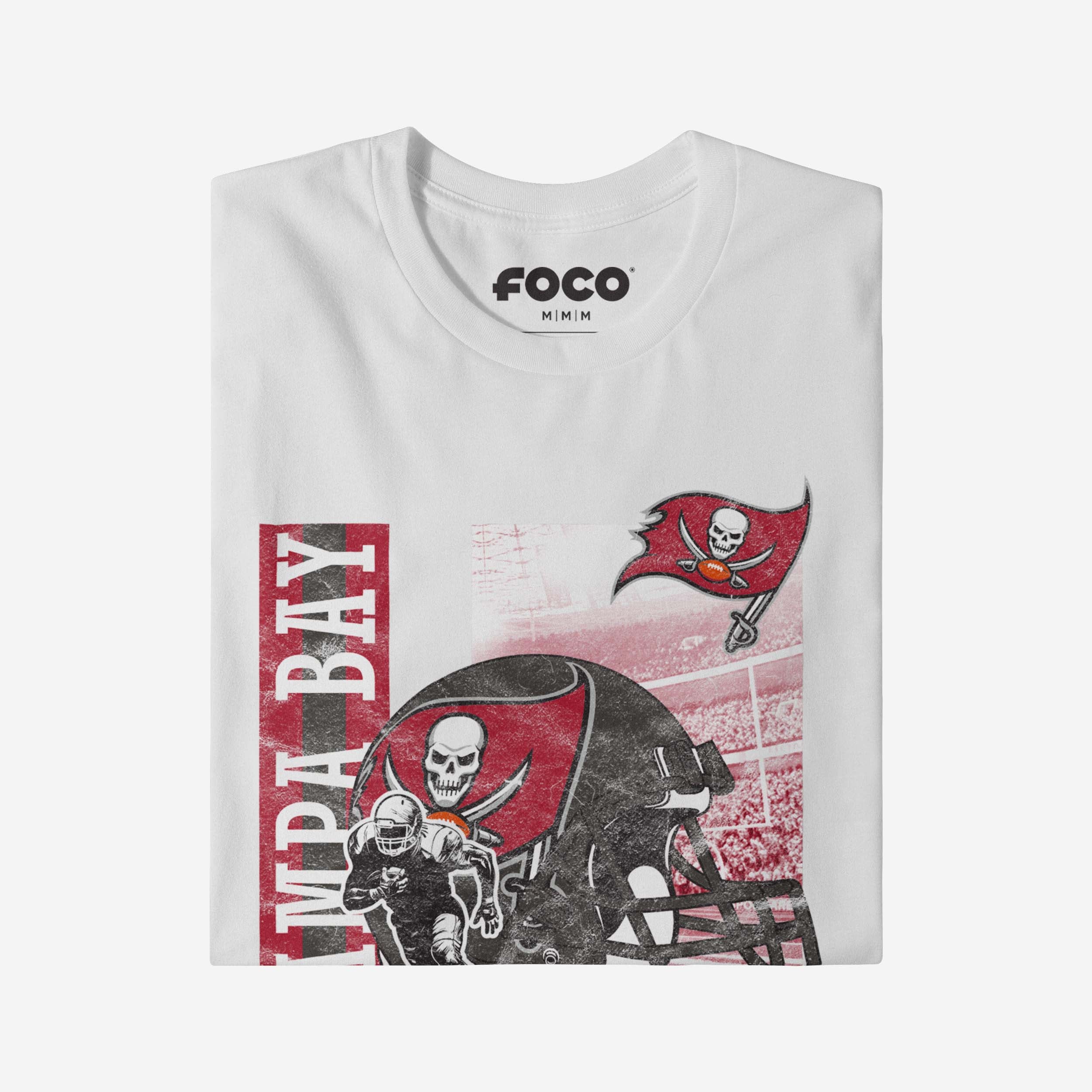 Tampa Bay Buccaneers Helmet Dash T-Shirt - Image 4