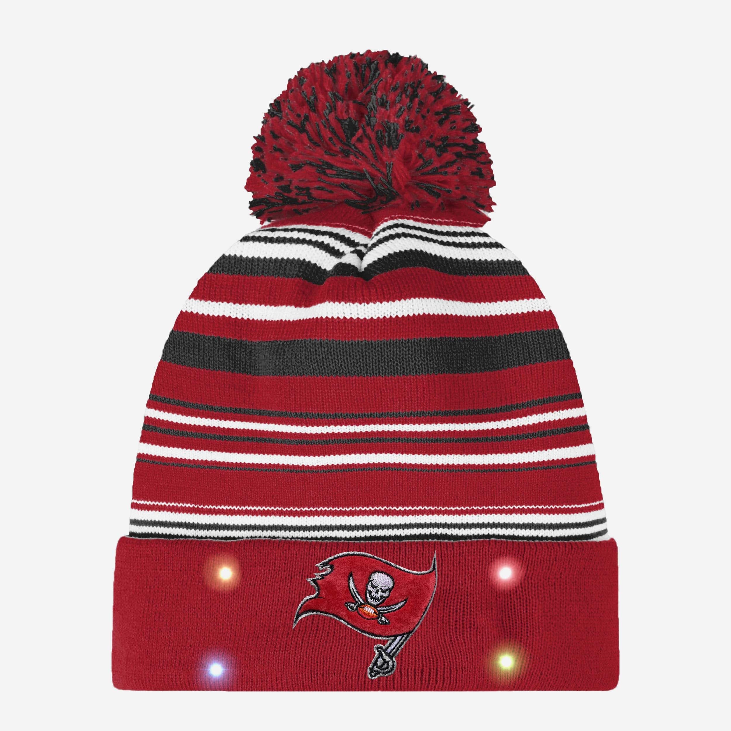 Tampa Bay Buccaneers Horizontal Stripe Light Up Beanie - Image 2