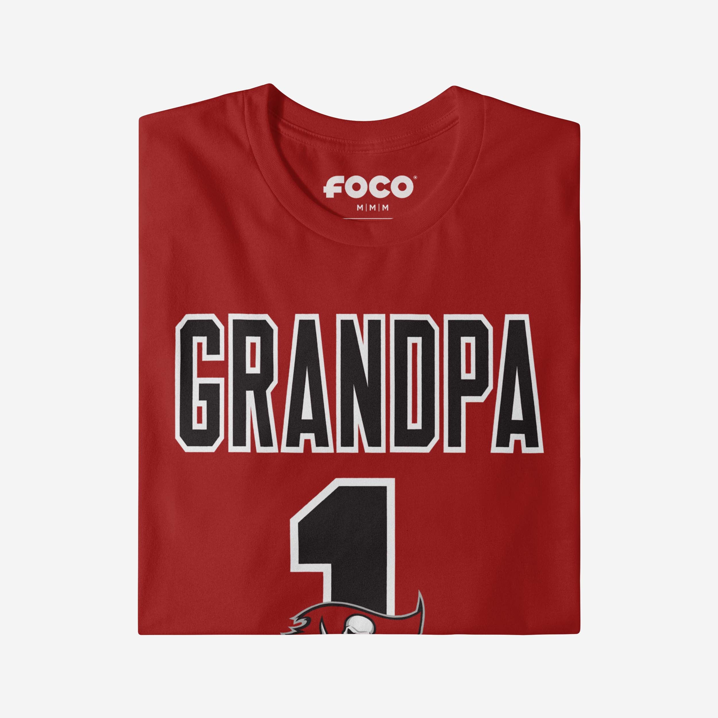 Tampa Bay Buccaneers Number 1 Grandpa T-Shirt - Image 3