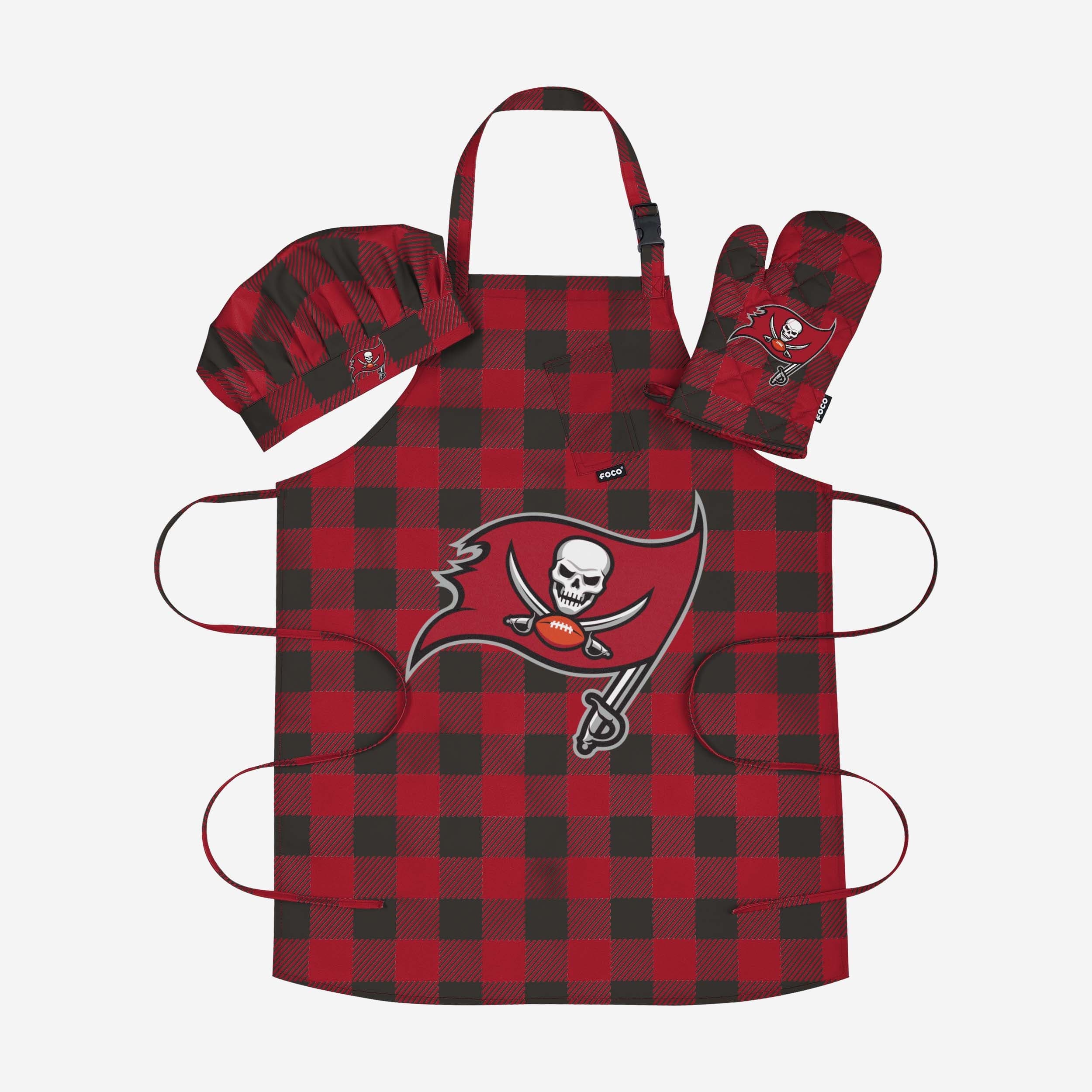 Tampa Bay Buccaneers Plaid Chef Set