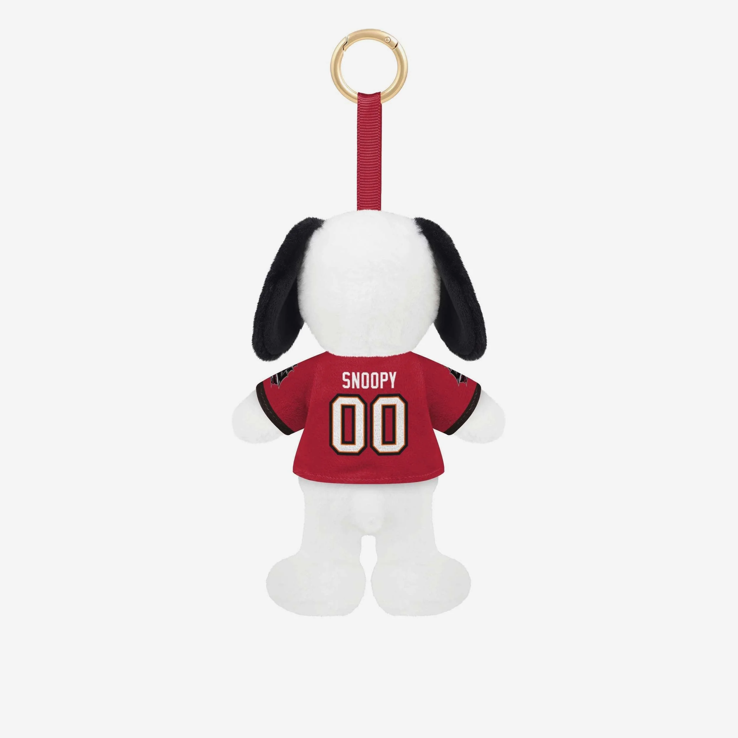 Tampa Bay Buccaneers Plush Snoopy Peanuts Bag Charm Keychain - Image 2