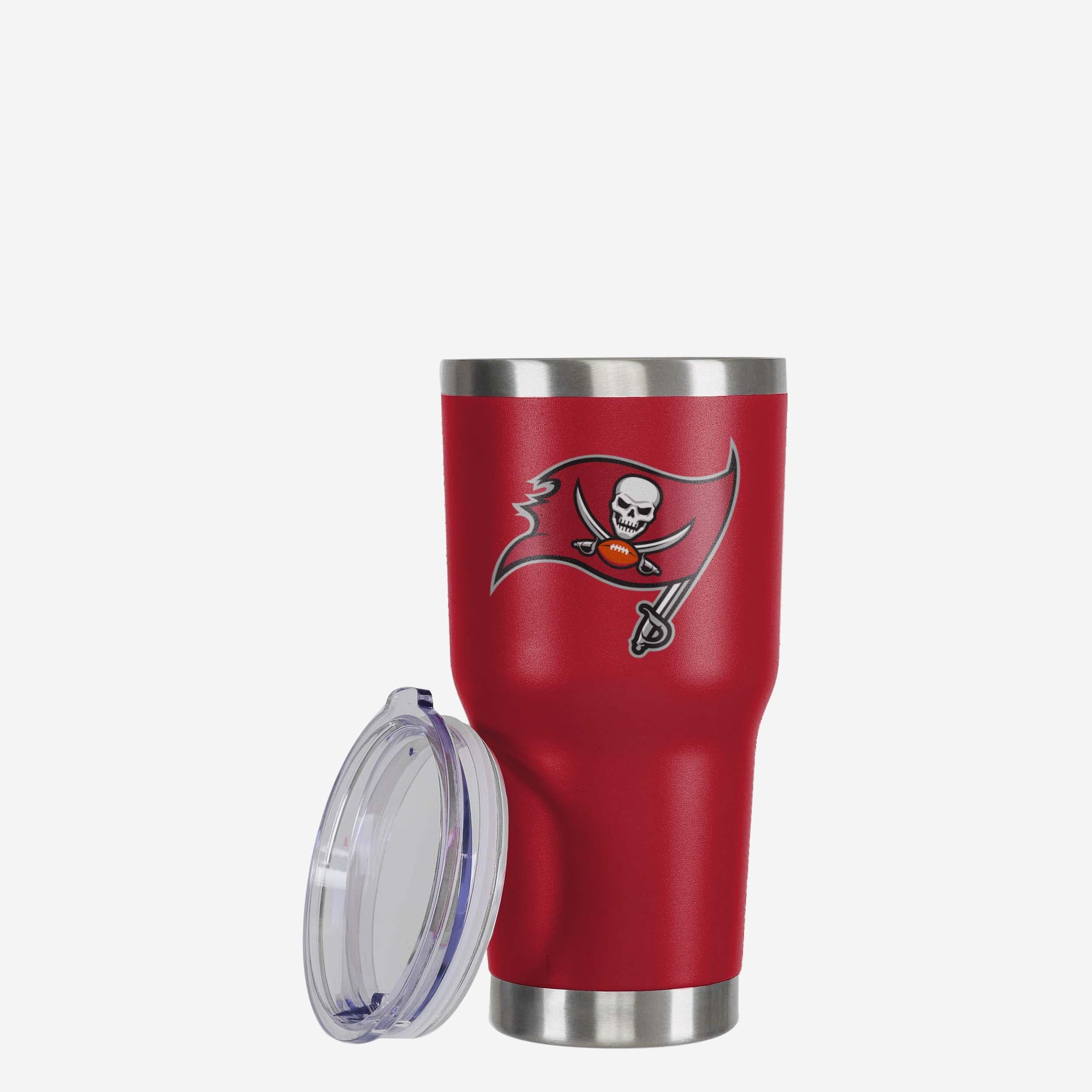 Tampa Bay Buccaneers Red Team Logo 30 oz Tumbler - Image 3
