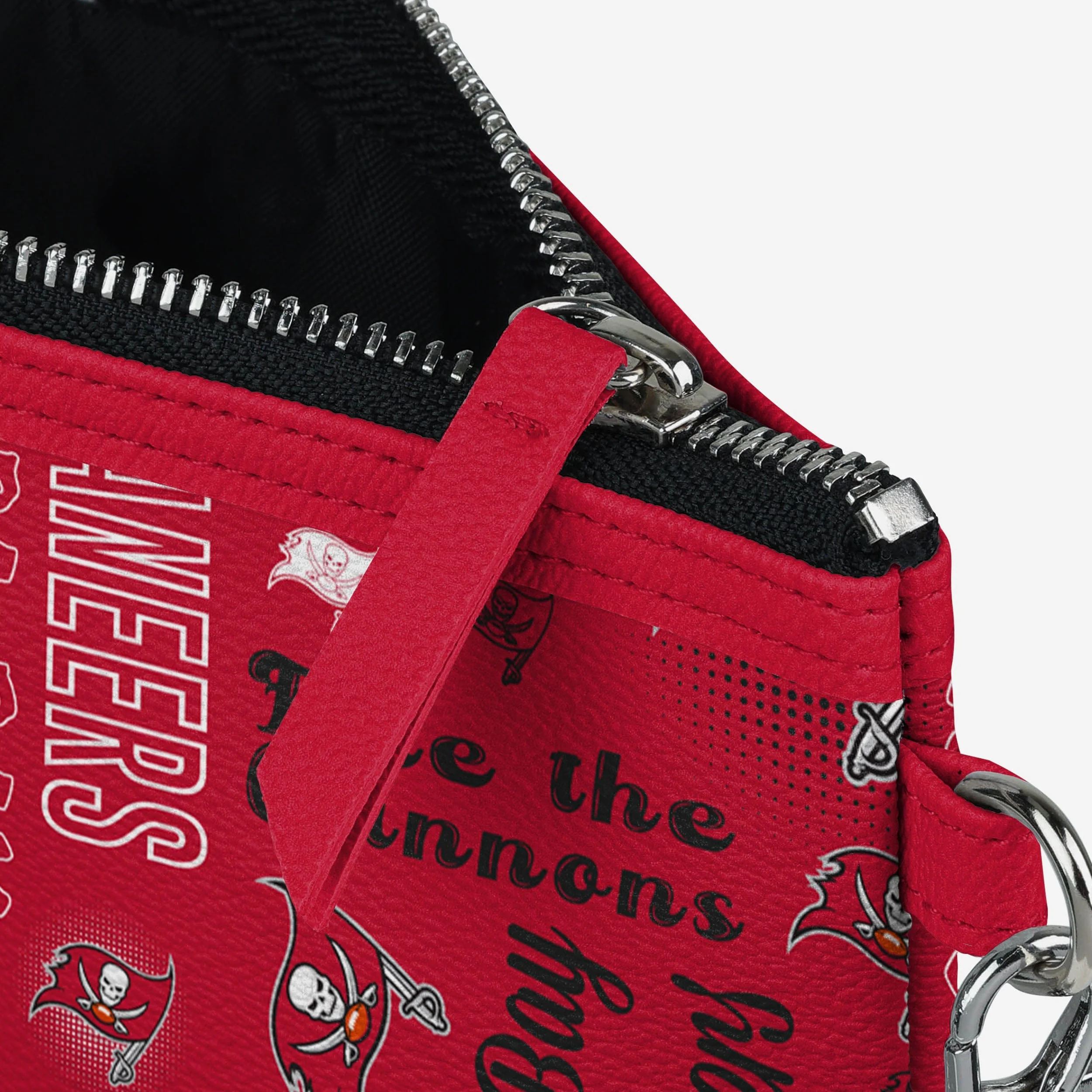 Tampa Bay Buccaneers Spirited Style Printed Collection Repeat Logo Wristlet - Image 4