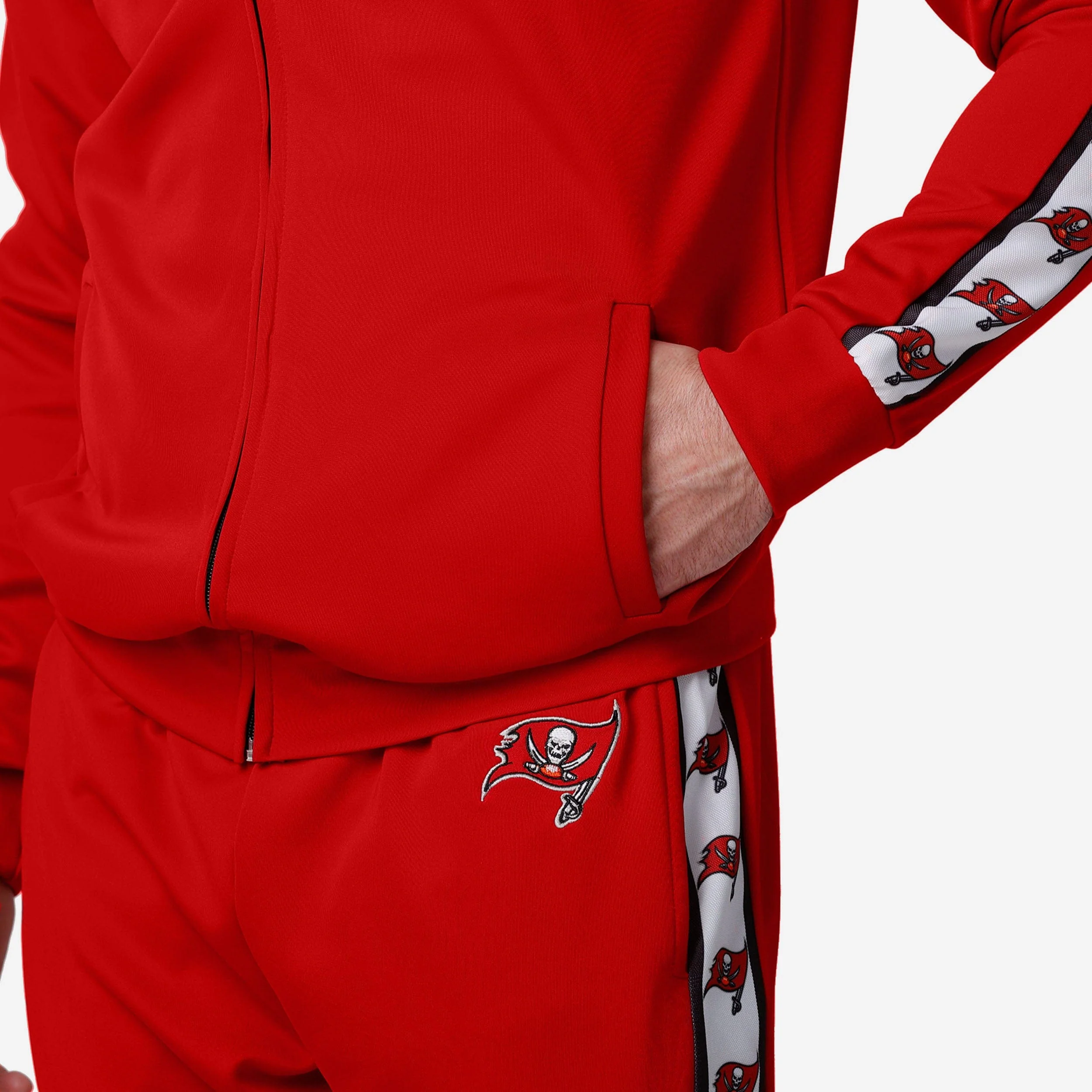 Tampa Bay Buccaneers Stripe Logo Track Jacket - Image 4