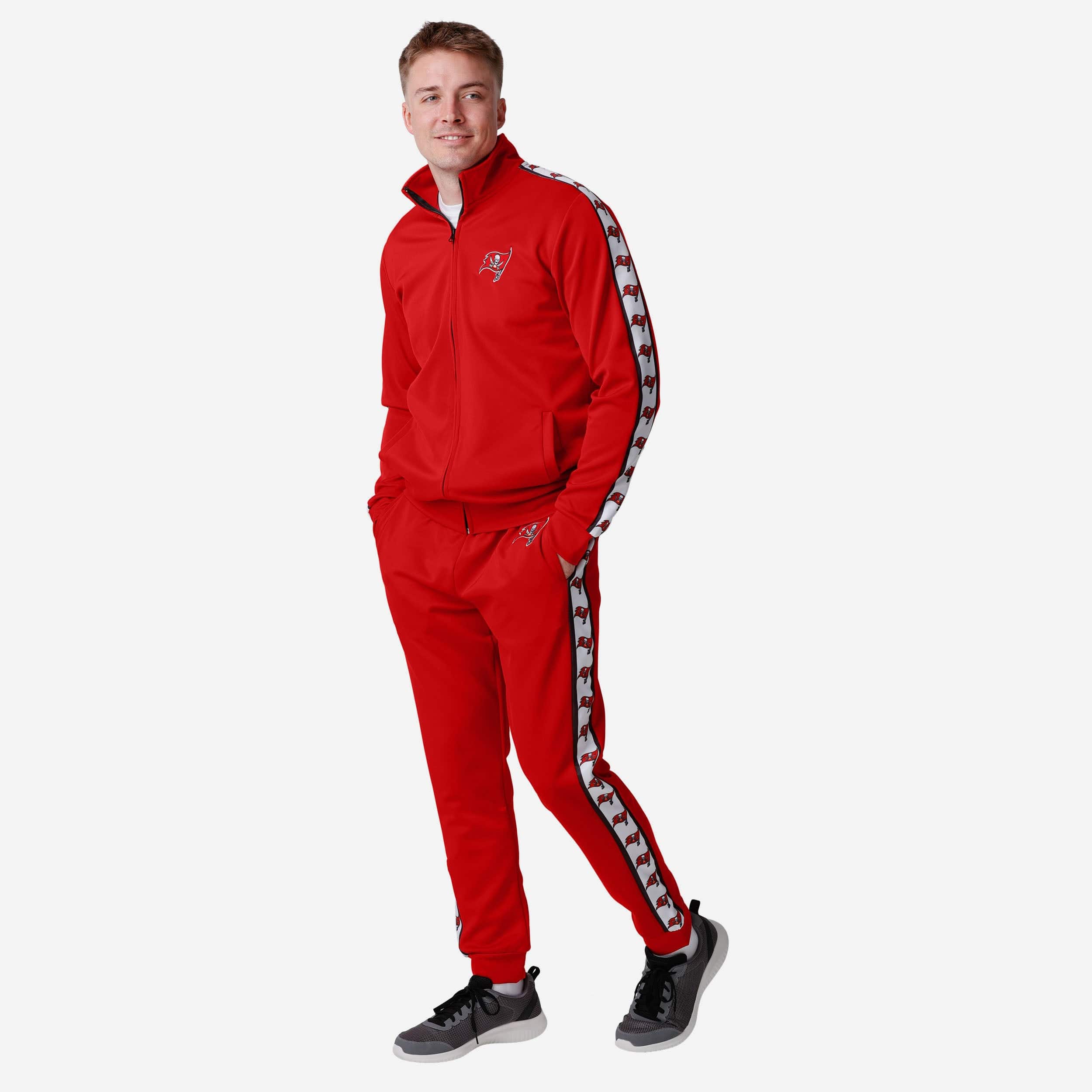Tampa Bay Buccaneers Stripe Logo Track Jacket - Image 7