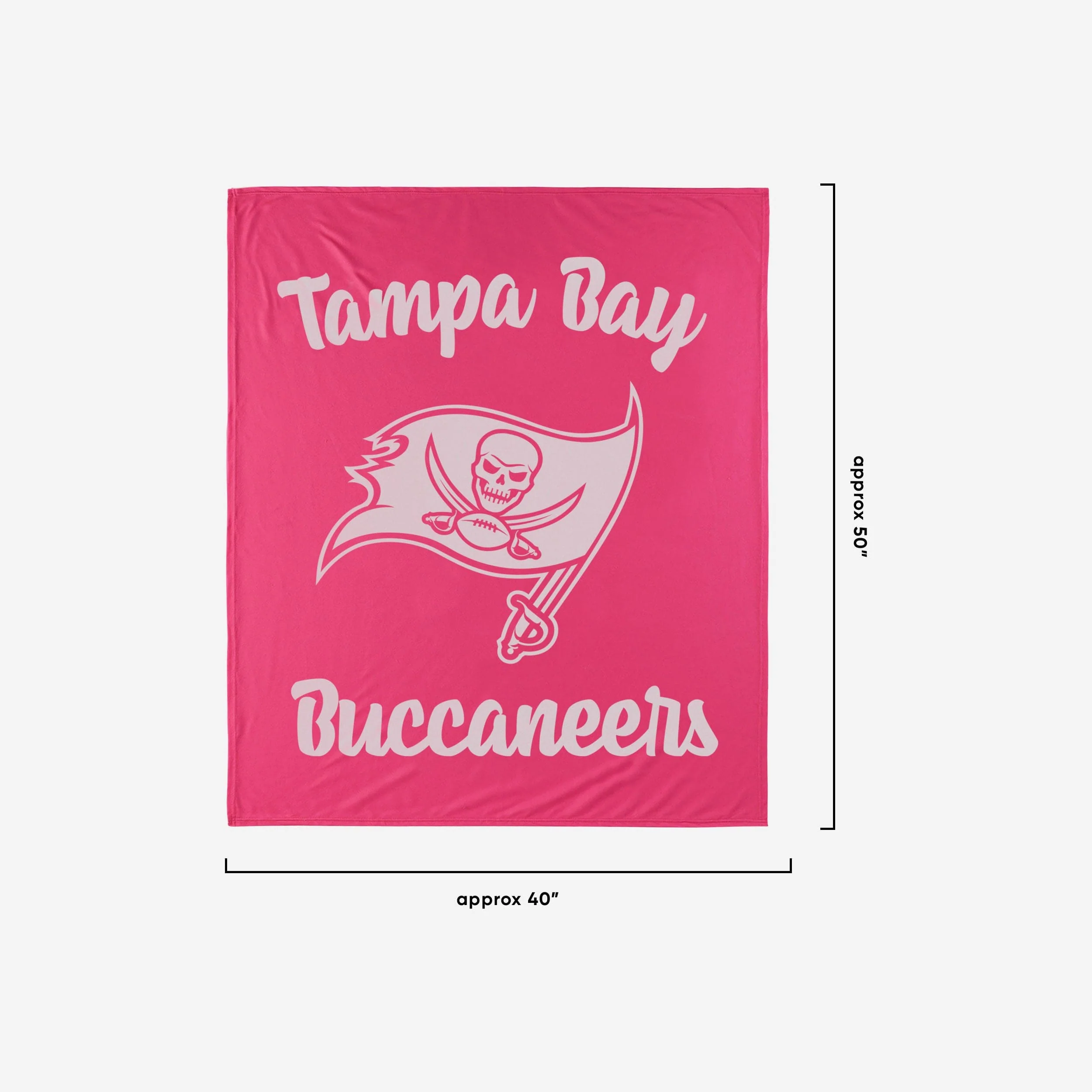 Tampa Bay Buccaneers Throw Blanket With Plush Unicorn - Image 2