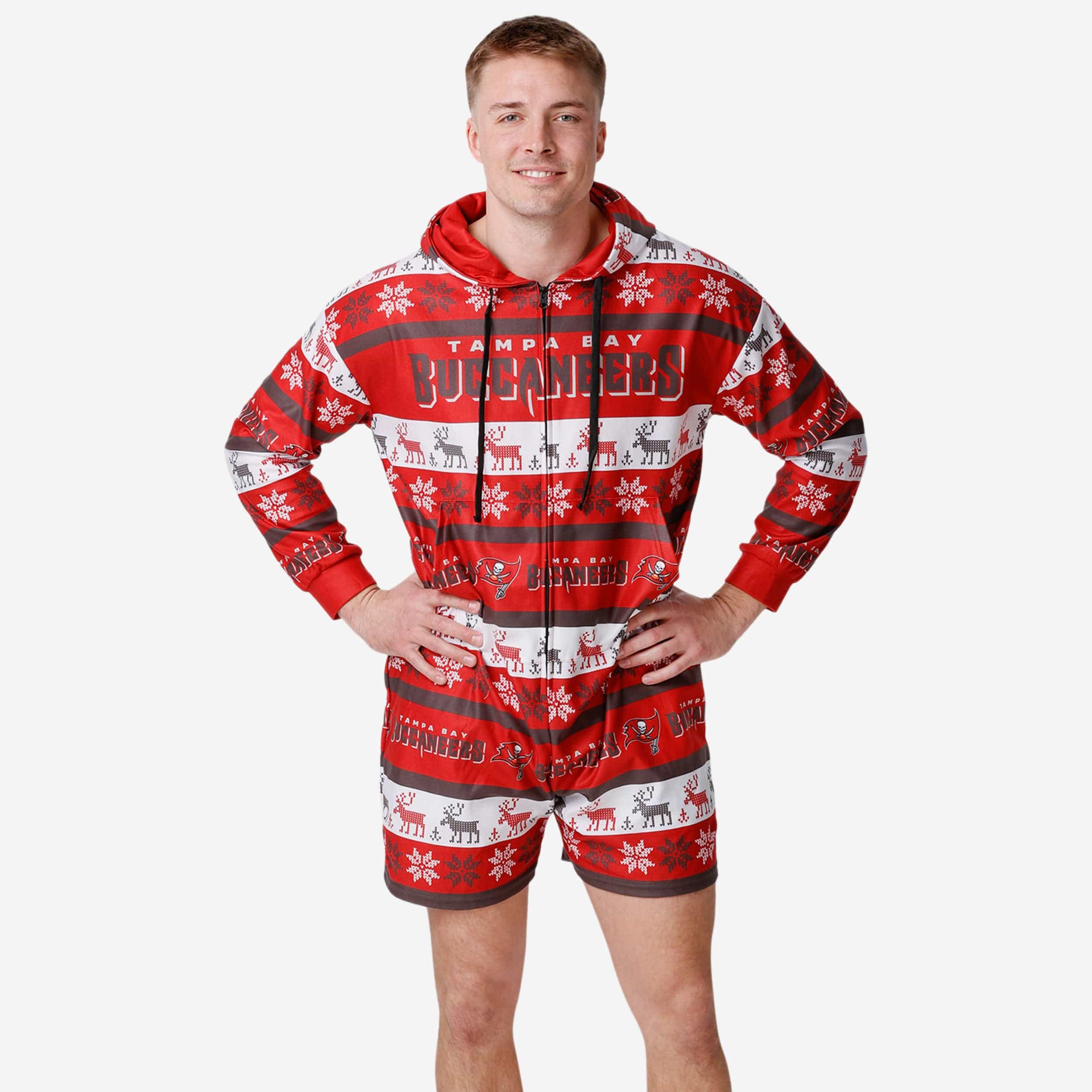 Tampa Bay Buccaneers Ugly Short One Piece Pajamas
