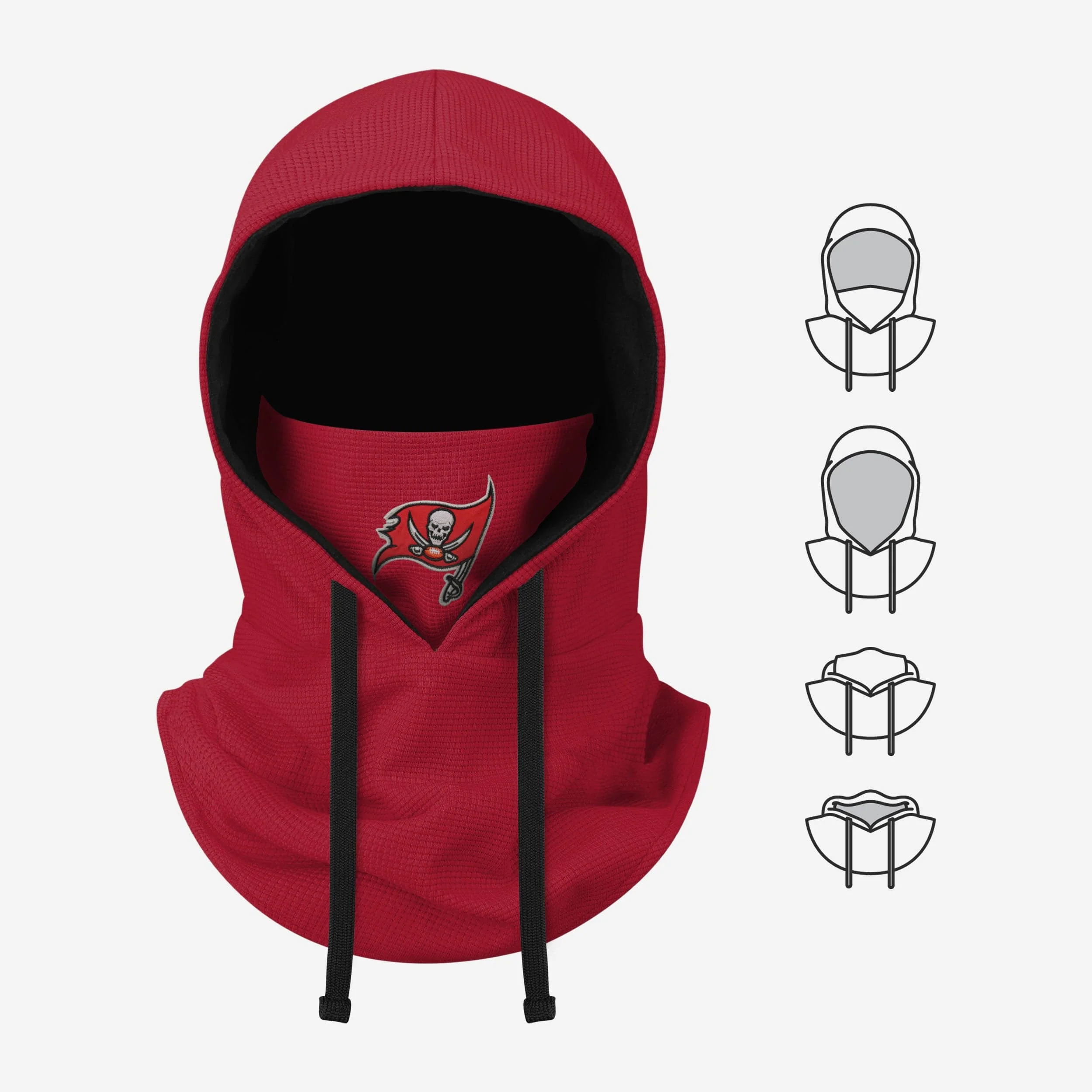 Tampa Bay Buccaneers Waffle Drawstring Hooded Gaiter - Image 5
