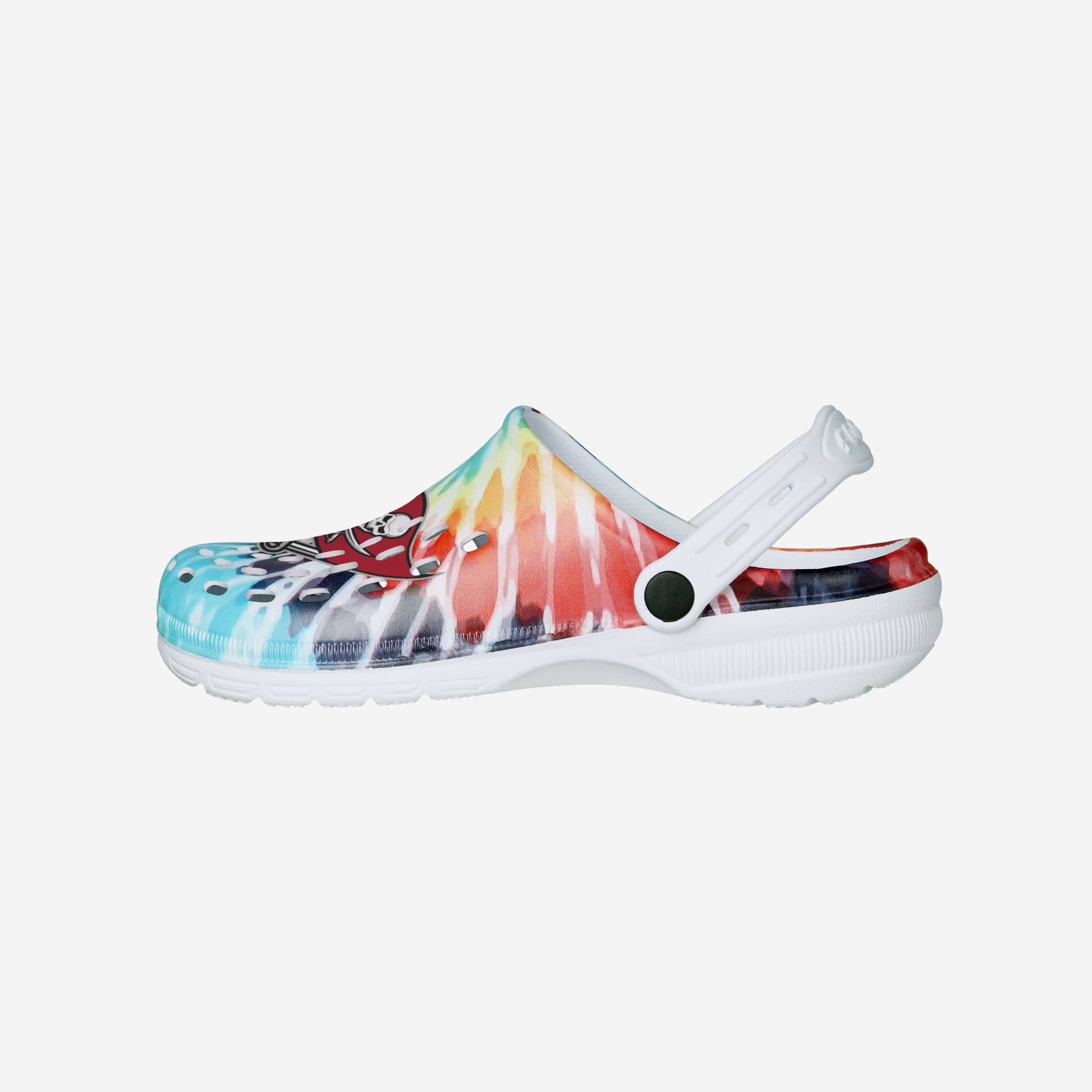 Tampa Bay Buccaneers Womens Tie-Dye Clog With Strap