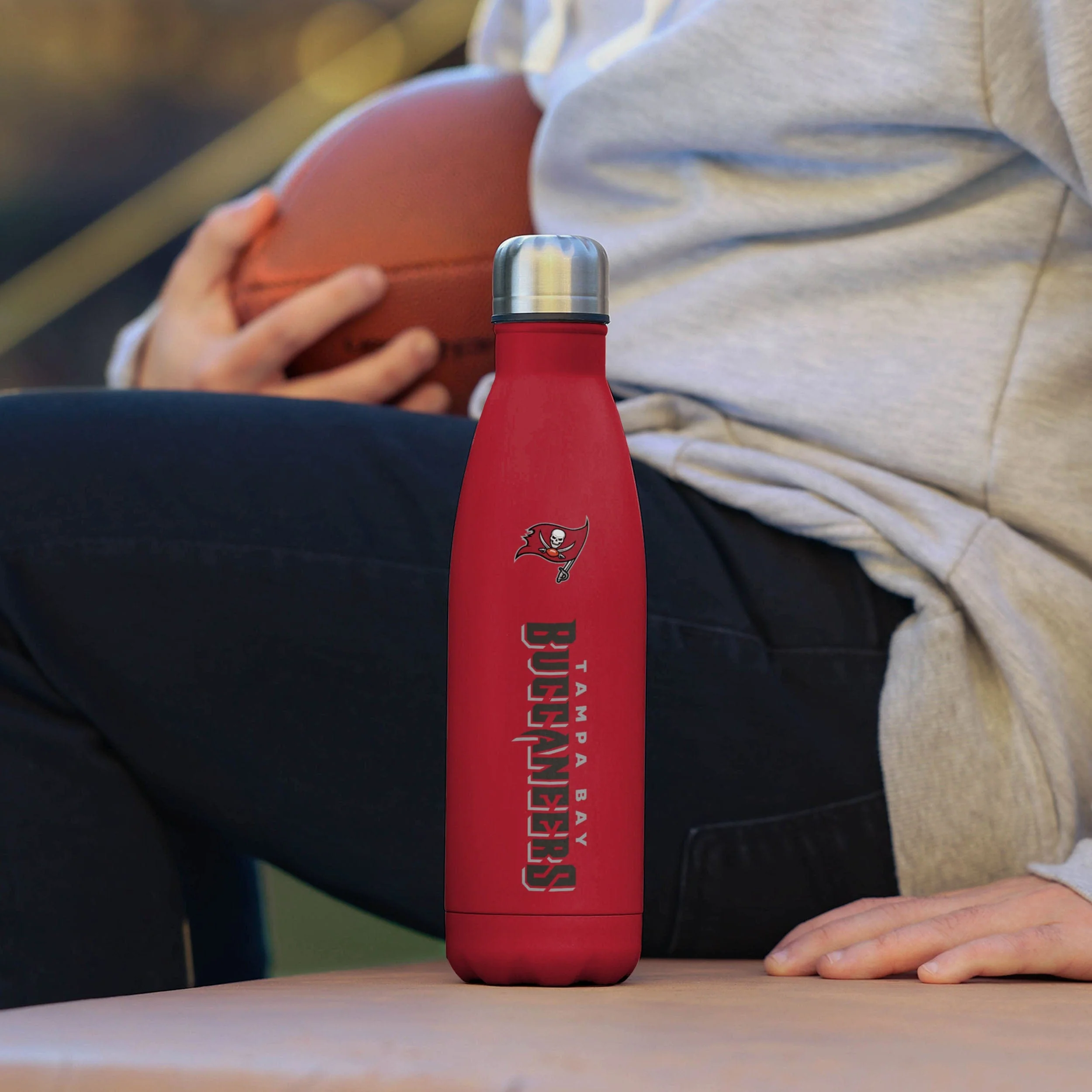 Tampa Bay Buccaneers Wordmark Chill Water Bottle - Image 3