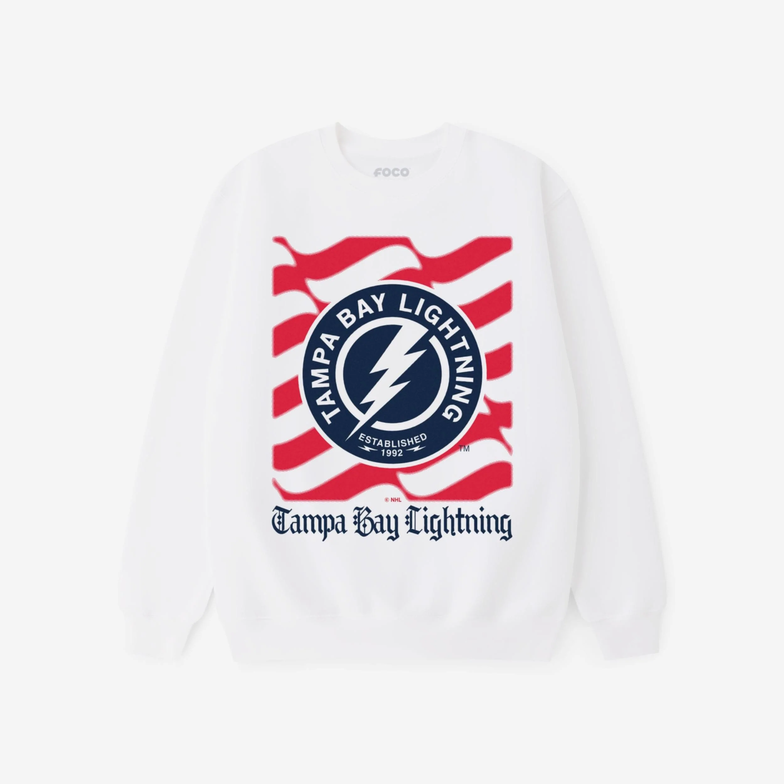 Tampa Bay Lightning American Heritage Wordmark Crew Neck Sweatshirt