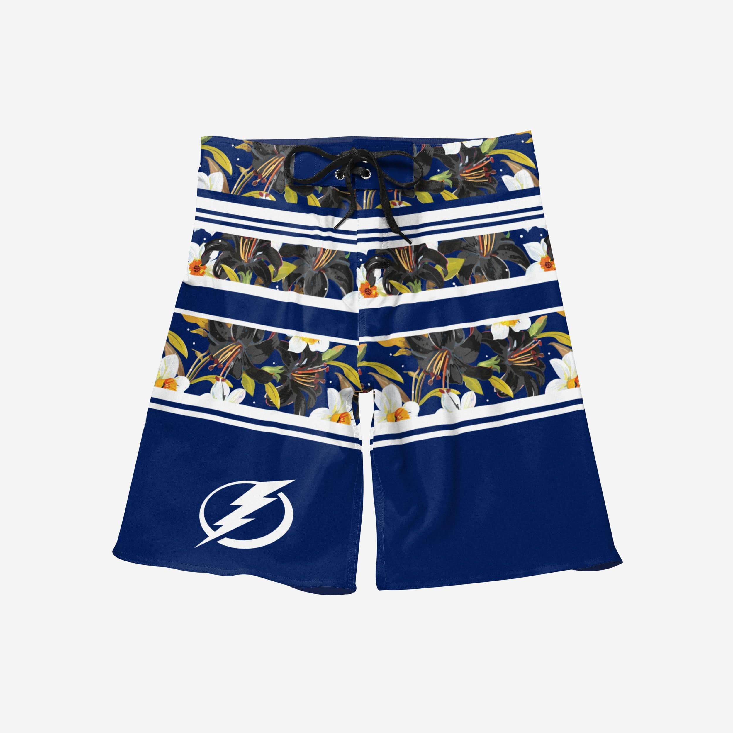 Tampa Bay Lightning Floral Stripe Boardshorts - Image 3