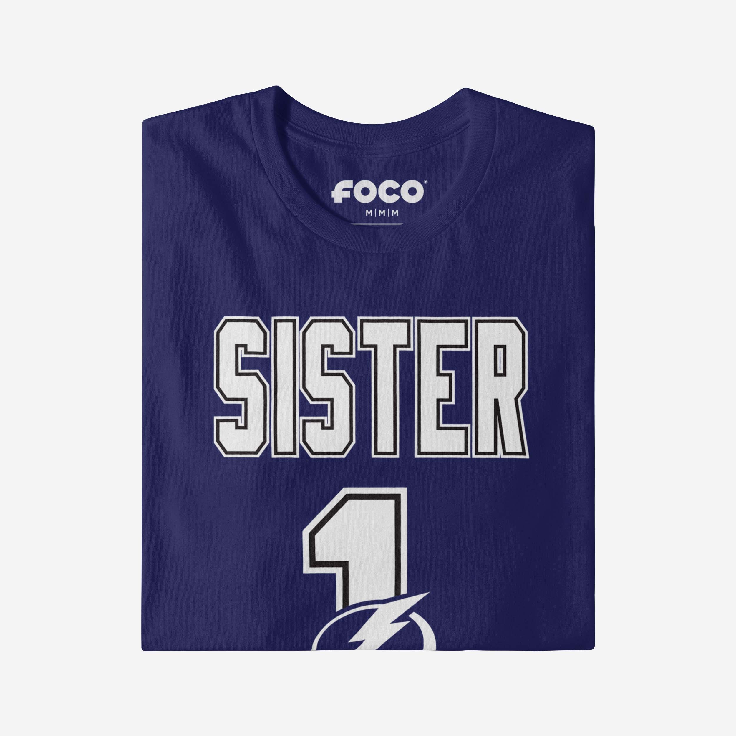 Tampa Bay Lightning Number 1 Sister T-Shirt - Image 3