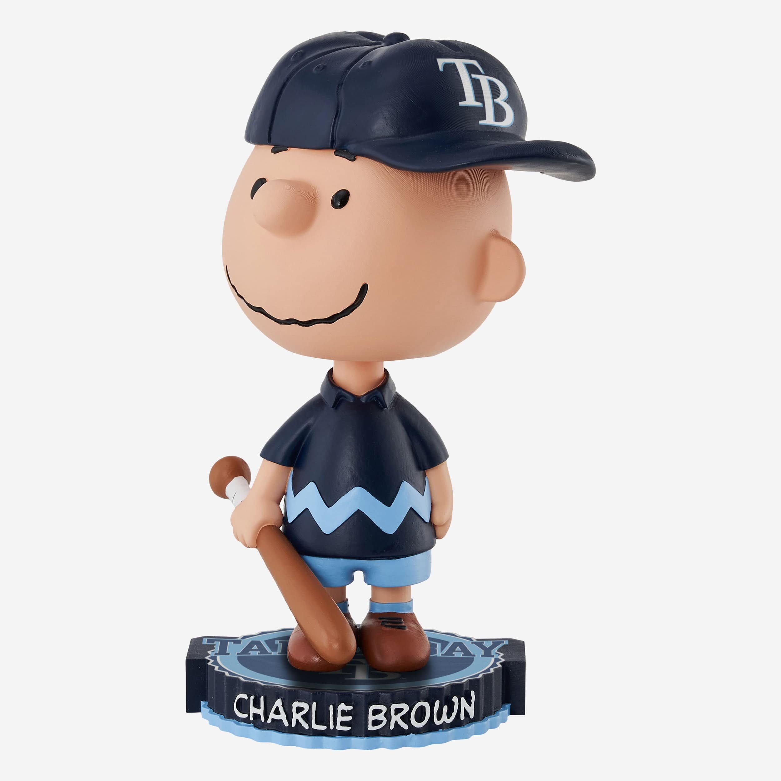 Tampa Bay Rays Charlie Brown Peanuts Bighead Bobblehead