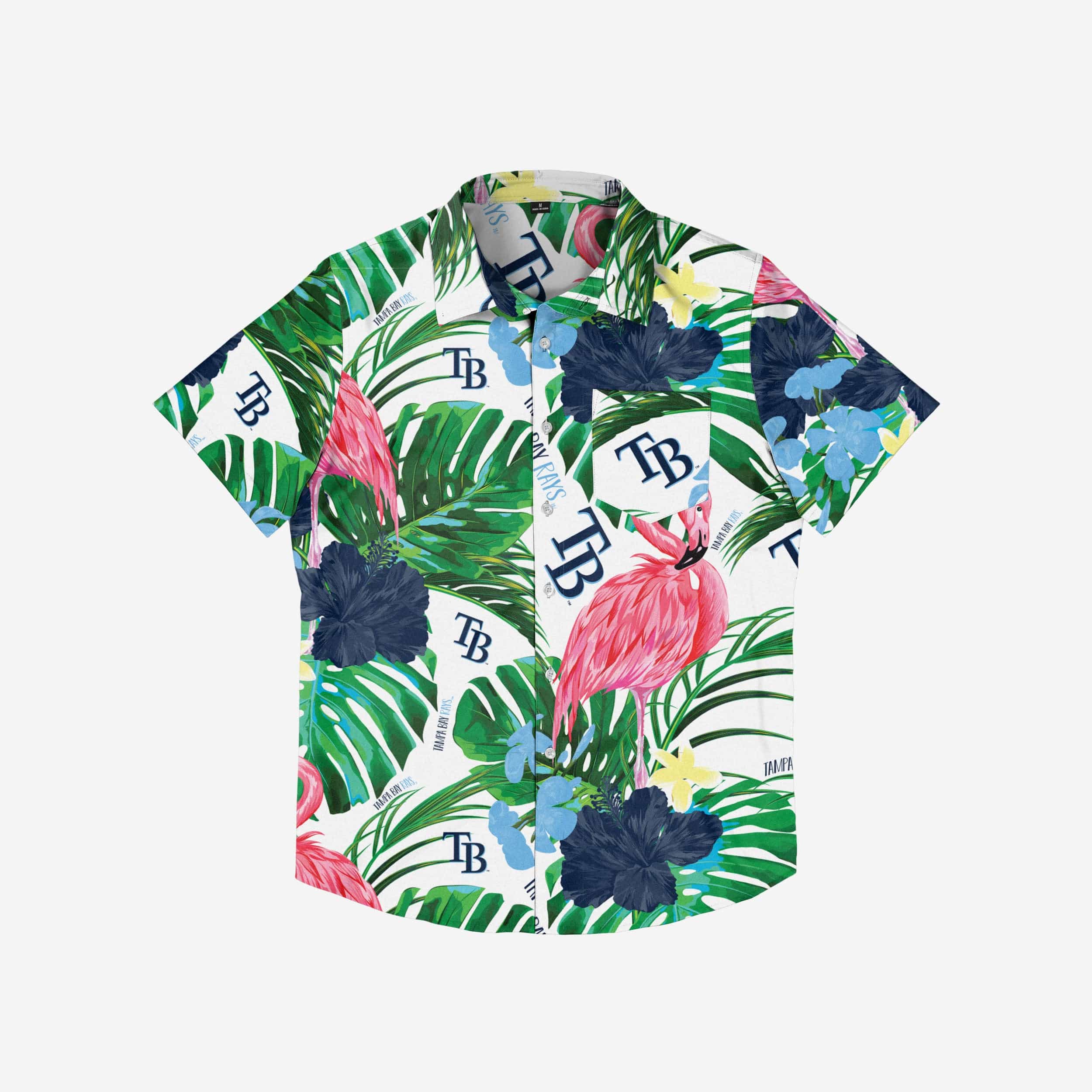 Tampa Bay Rays Flamingo Button Up Shirt - Image 3