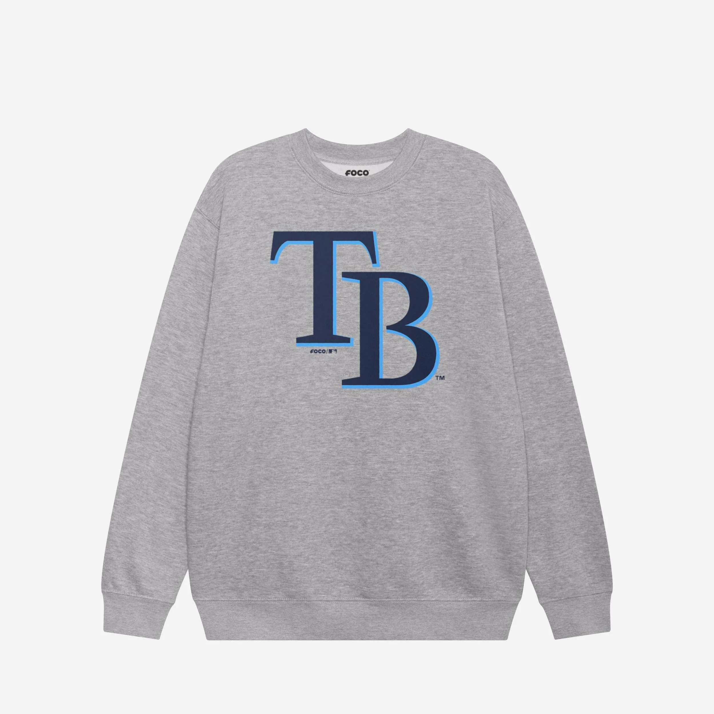 Tampa Bay Rays Primary Logo Crew Neck Sweatshirt - Image 3