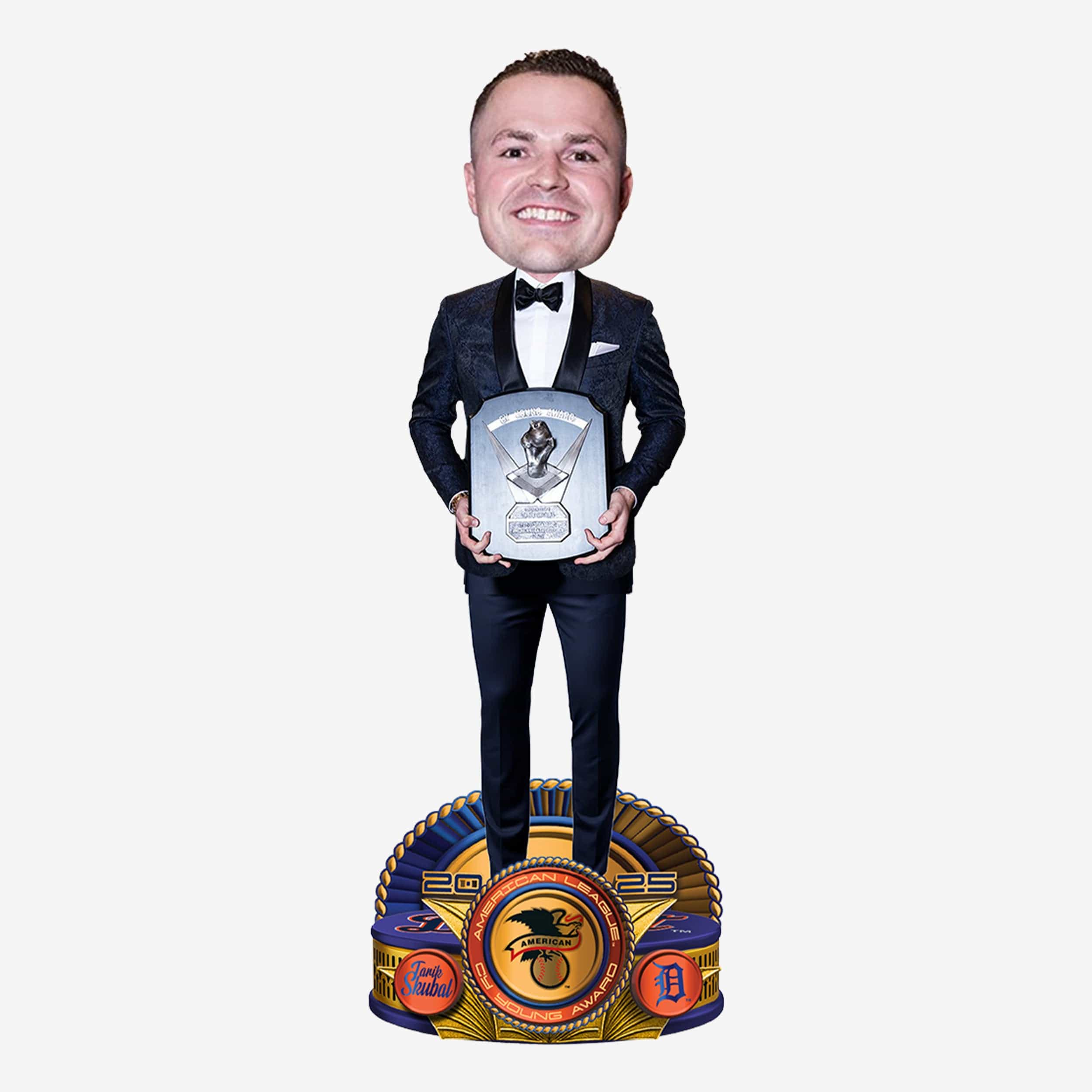 Tarik Skubal Detroit Tigers 2025 AL CY Young Award Suit Bobblehead