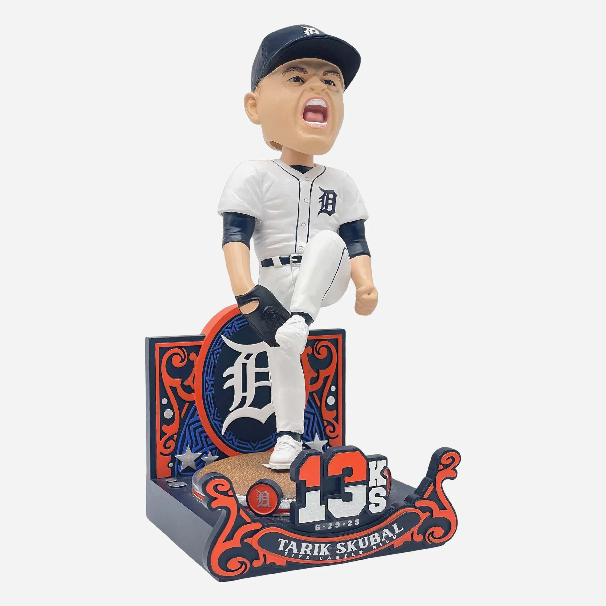 Tarik Skubal Detroit Tigers Career 13 Strikeout Gamebreaker Bobblehead - Image 4