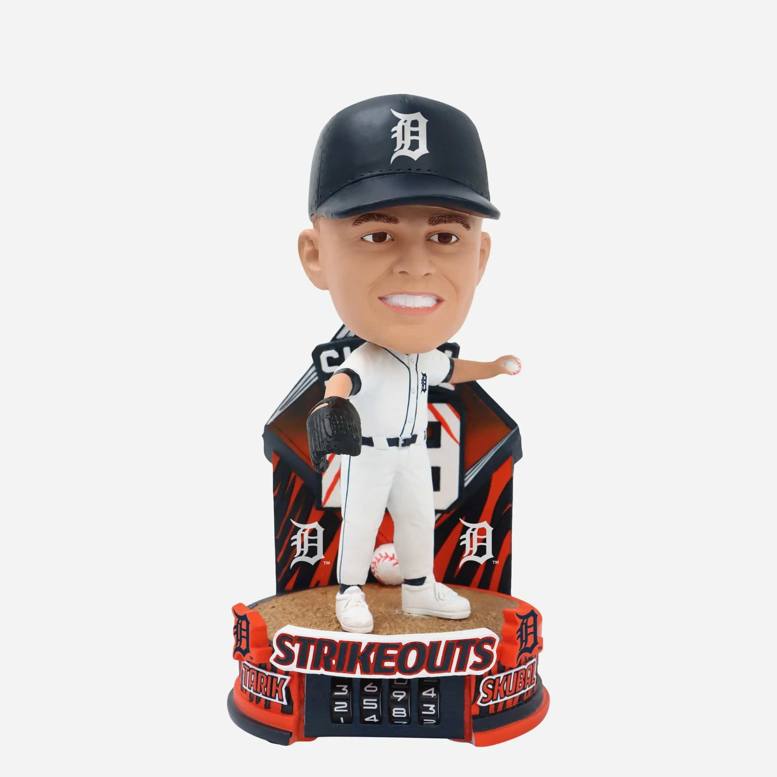 Tarik Skubal Detroit Tigers Strikeout Counter Medium Bighead Bobblehead