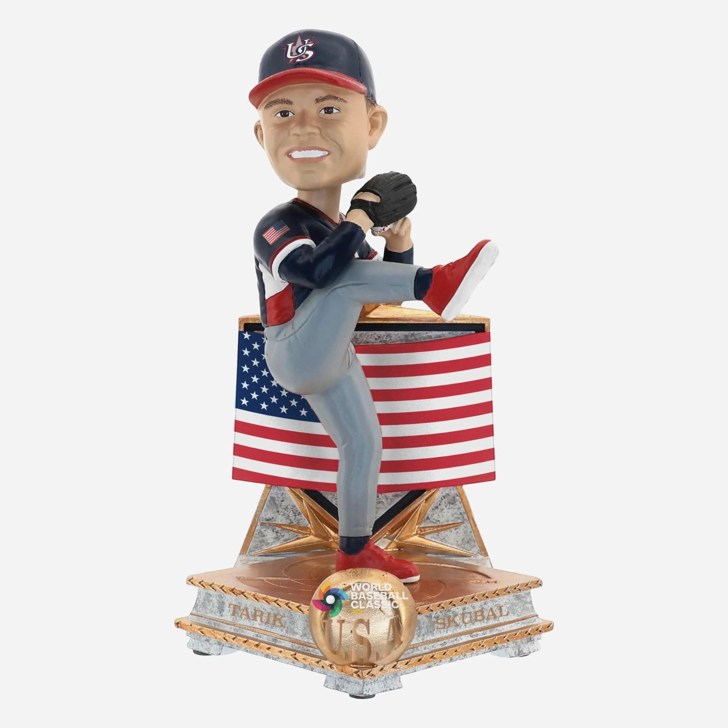 Tarik Skubal USA 2026 World Baseball Classic Flag Bobblehead