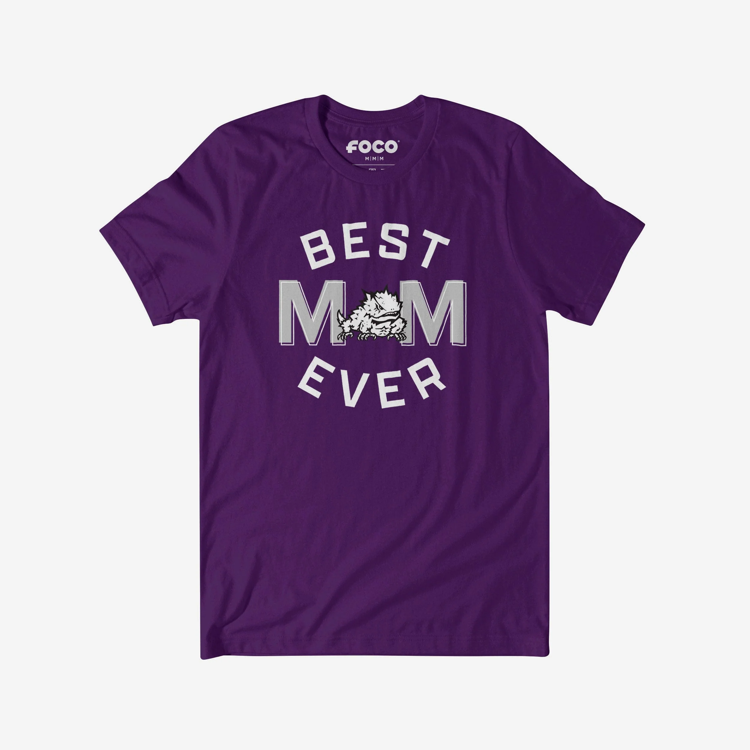 TCU Horned Frogs Best Mom Ever Arched T-Shirt