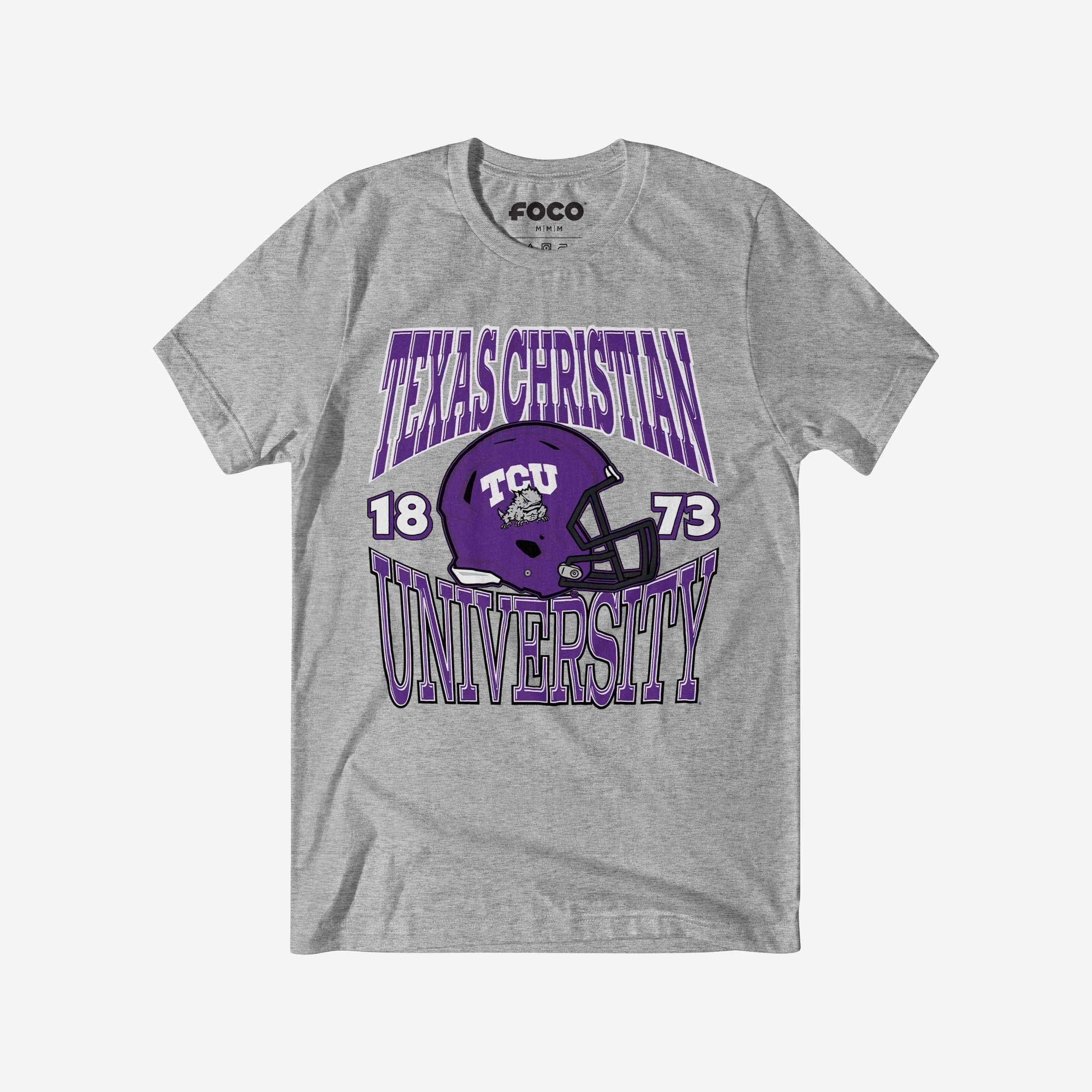 TCU Horned Frogs Classic Team Helmet T-Shirt