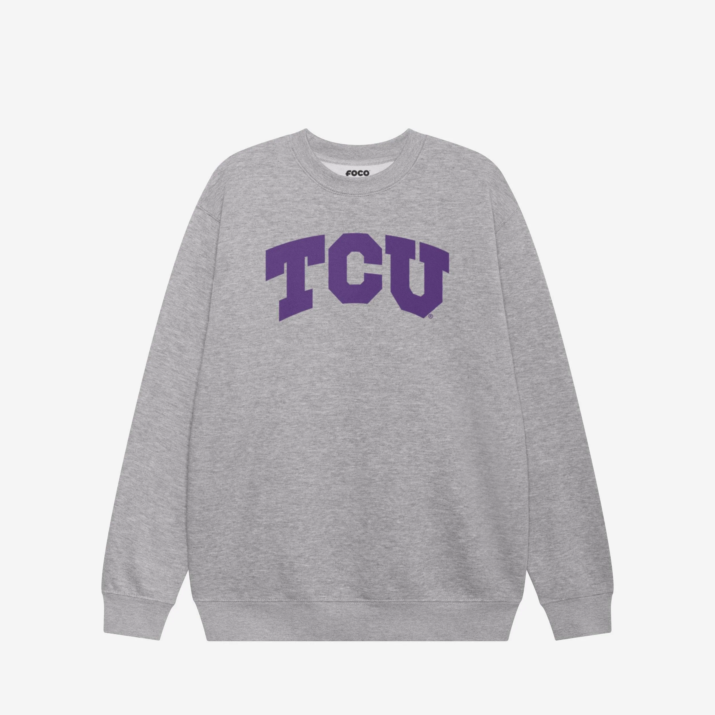 TCU Horned Frogs Primary Logo Crew Neck Sweatshirt