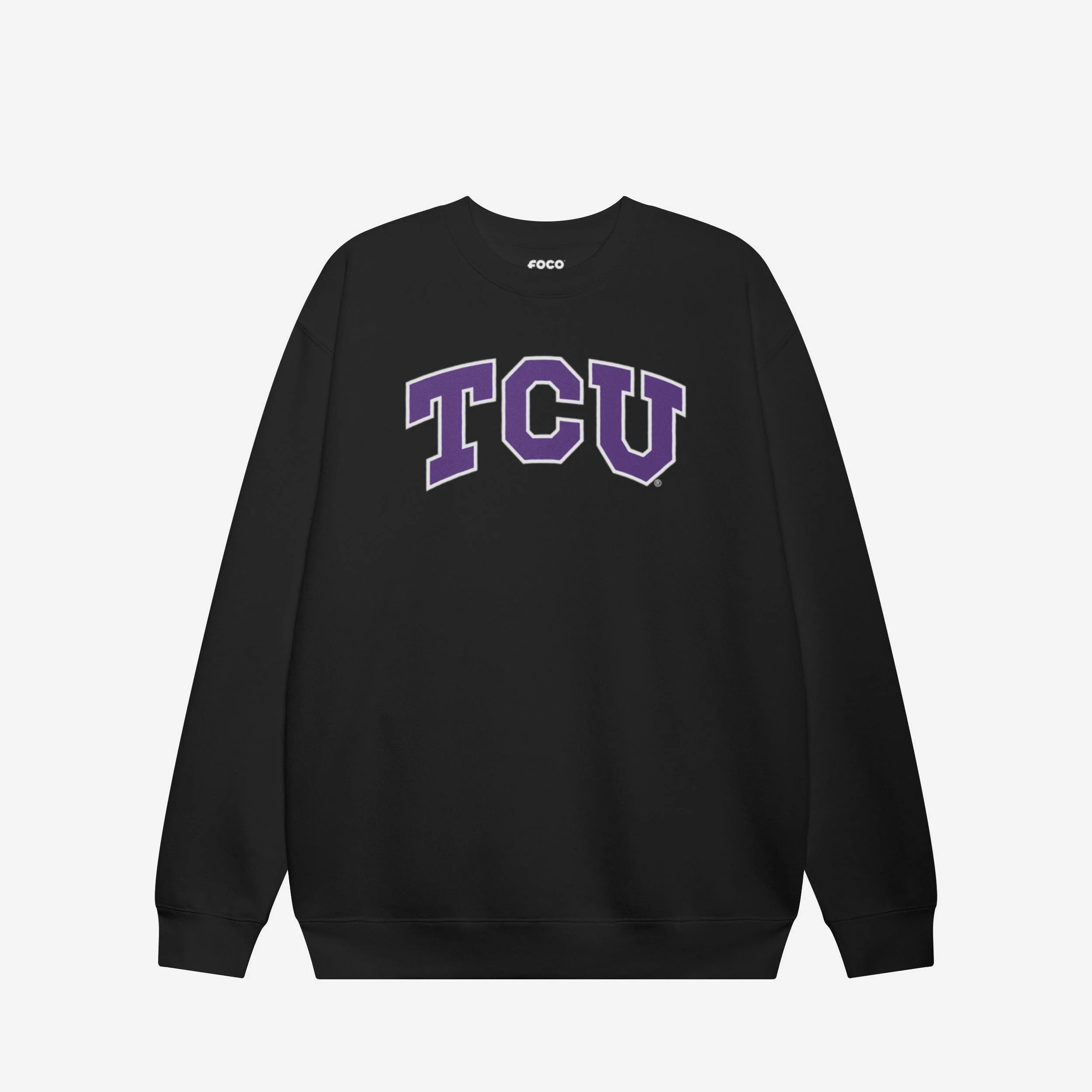 TCU Horned Frogs Primary Logo Crew Neck Sweatshirt - Image 3