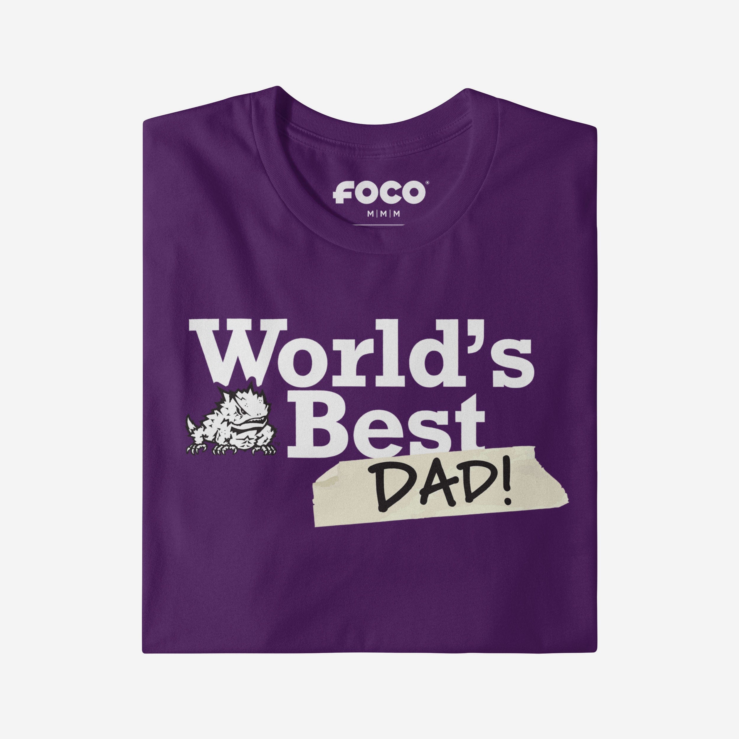 TCU Horned Frogs World's Best Dad T-Shirt - Image 3