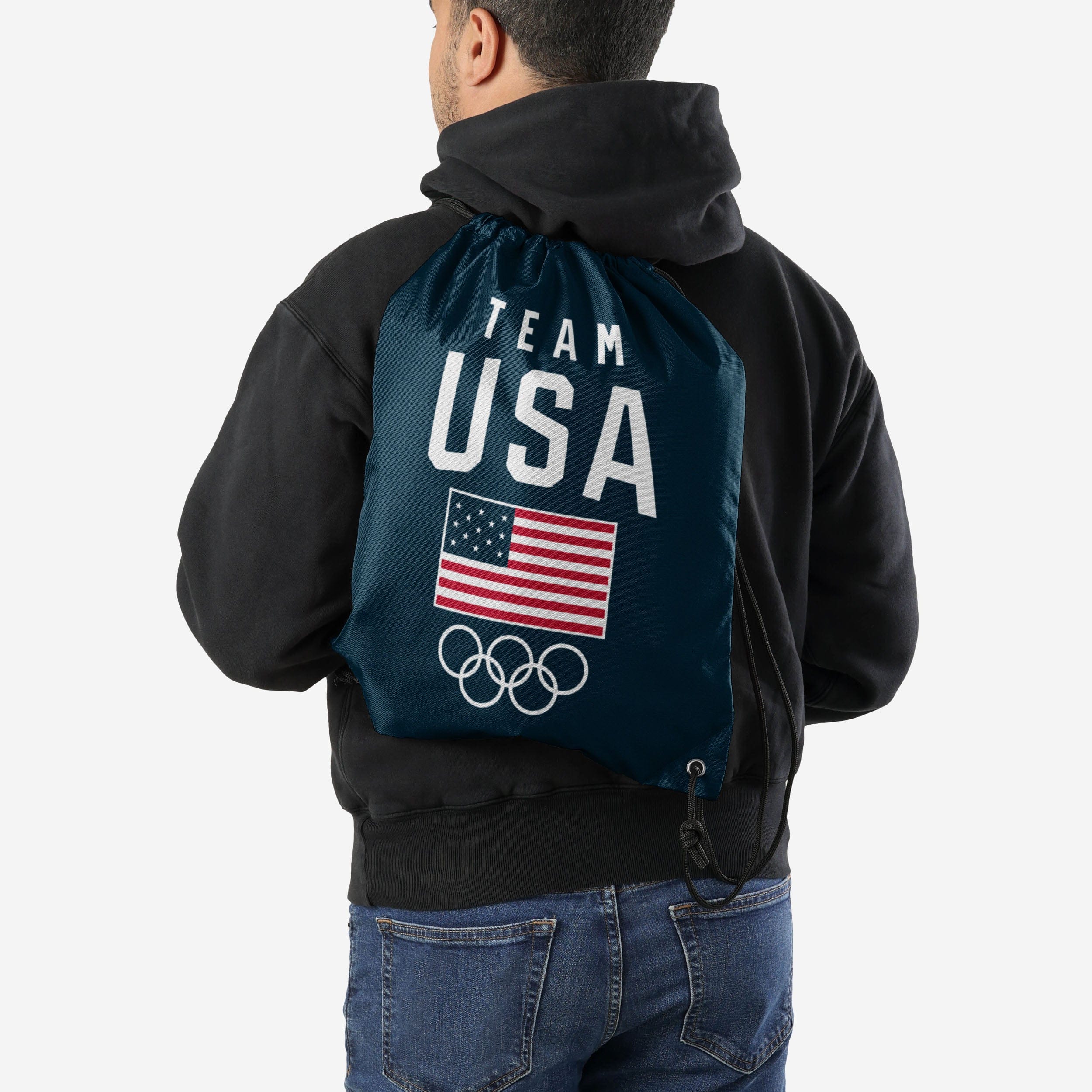 Team USA Big Logo Drawstring Backpack - Image 2